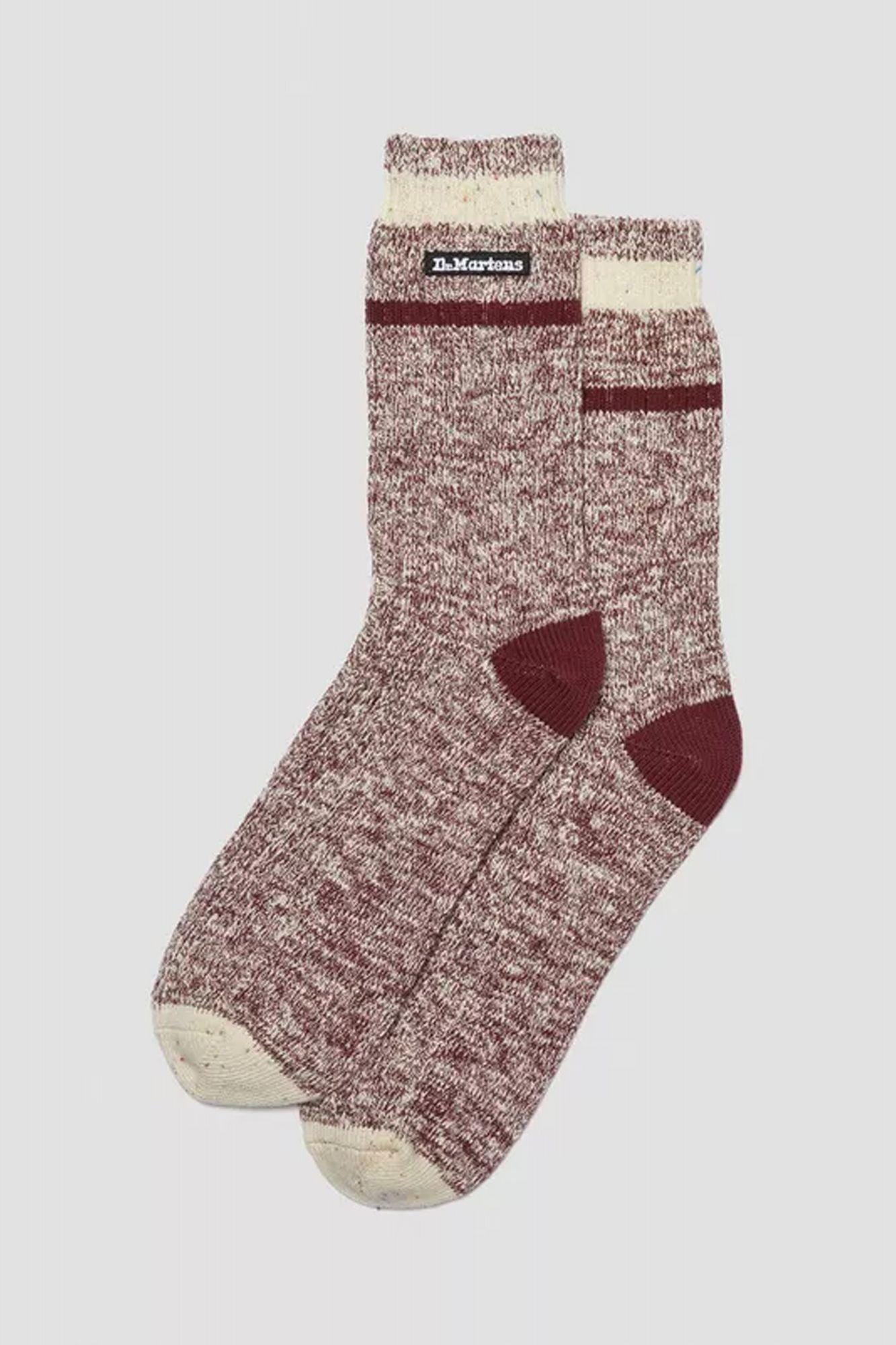 DR. MARTENS MARL SOCK en color BURDEOS (1)