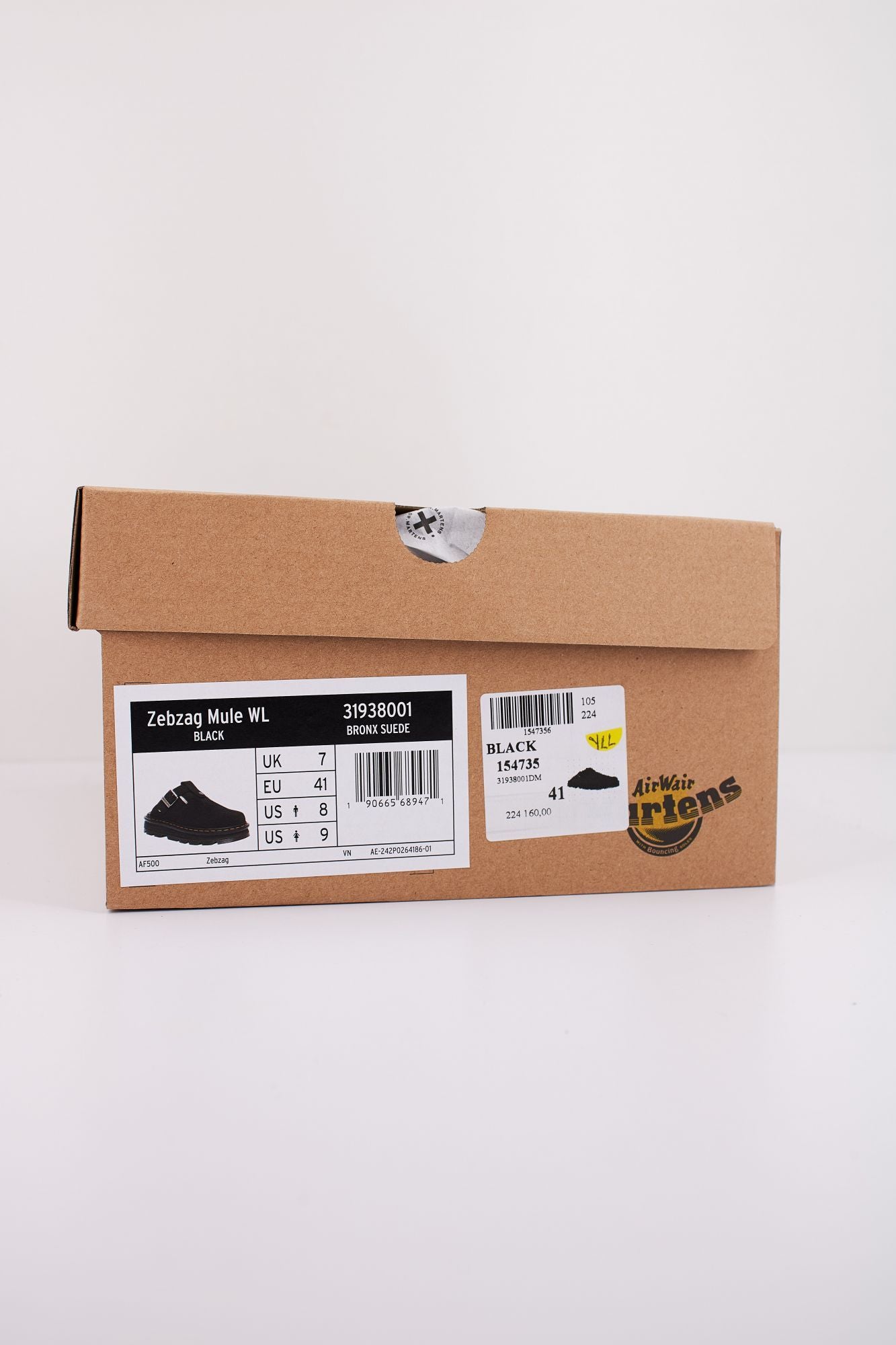 DR. MARTENS ZEBZAG MULE WL en color NEGRO (6)