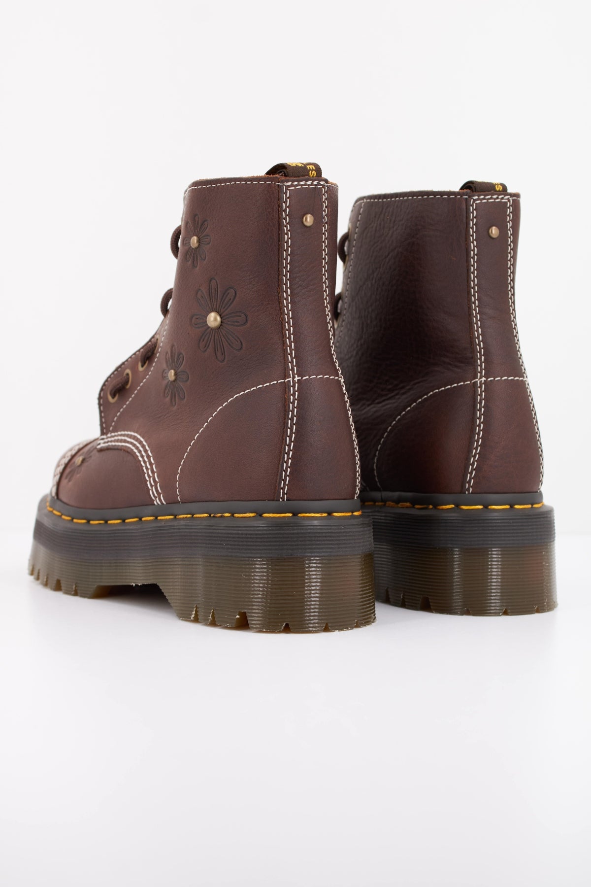 DR. MARTENS SINCLAIR FLOWER en color MARRON (4)