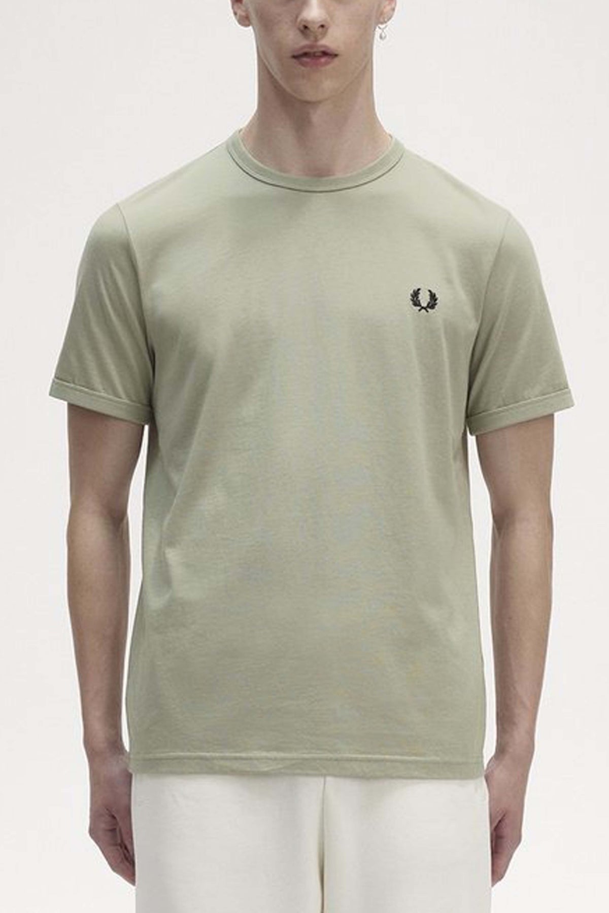 FRED PERRY RINGER T-SHIRT en color VERDE (2)