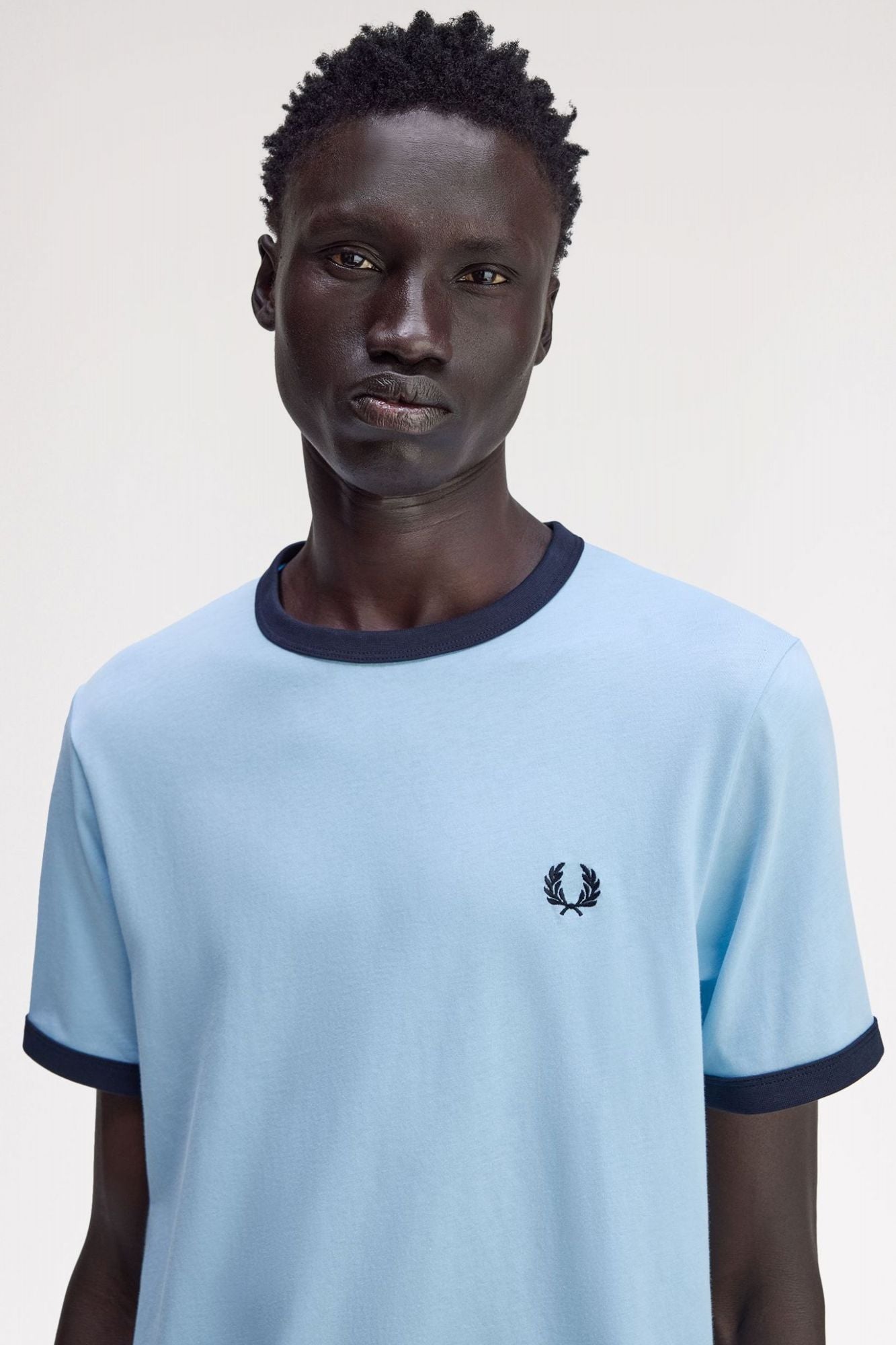 FRED PERRY RINGER T-SHIRT en color AZUL (3)