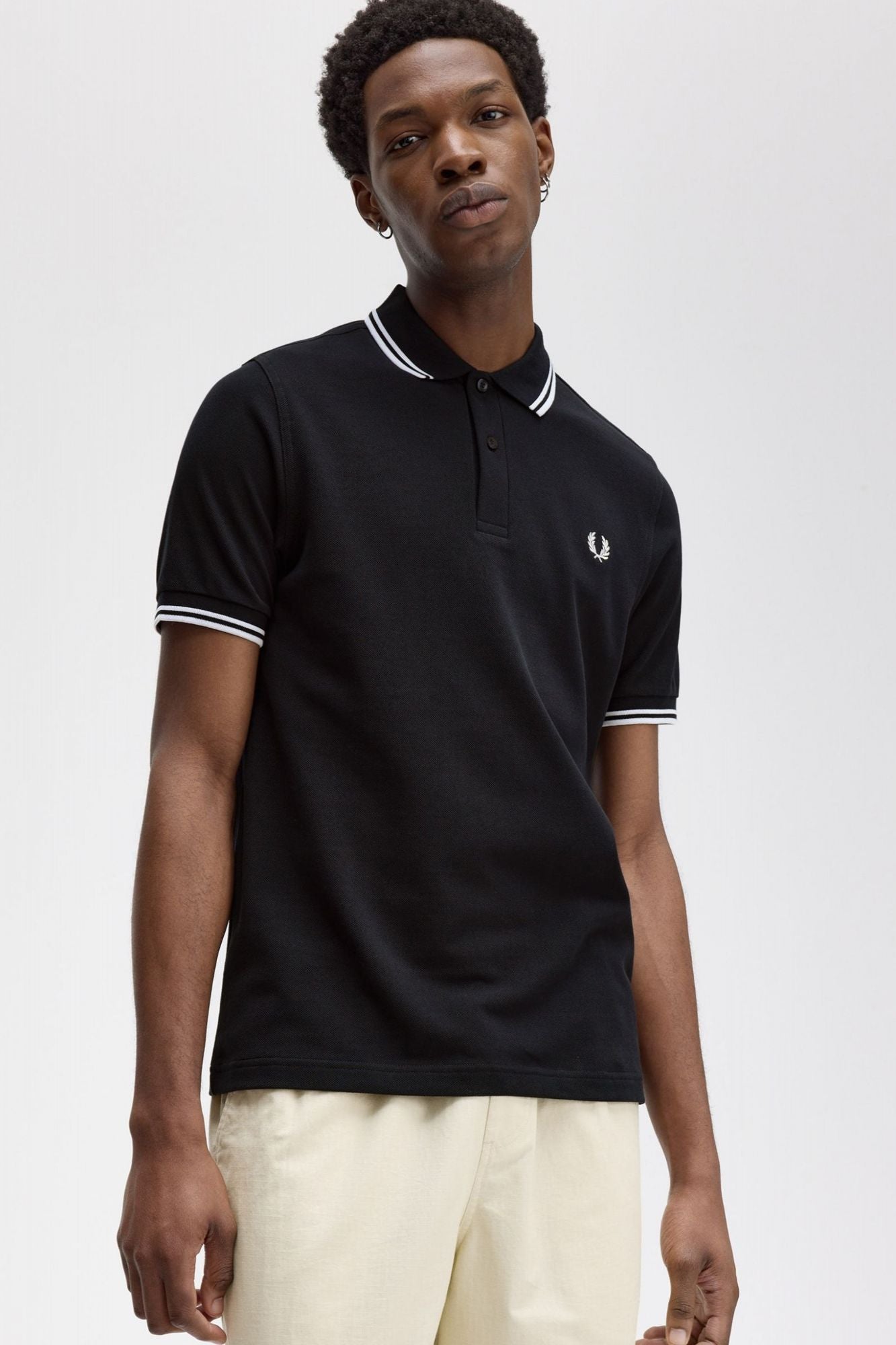 FRED PERRY TWIN TIPPED FRED PERRY SHIR en color AZUL (4)