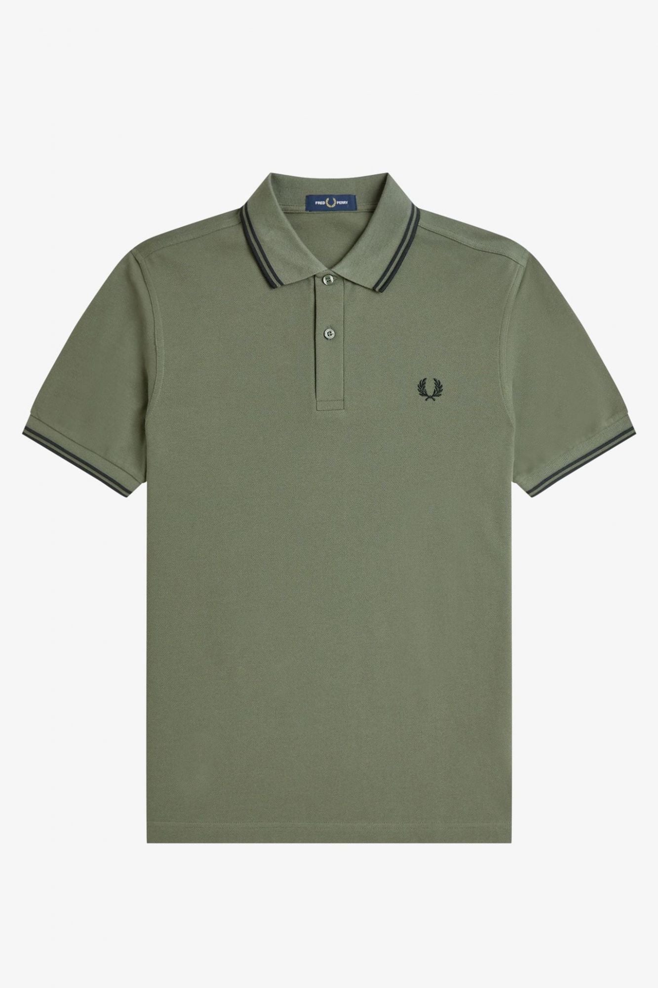 FRED PERRY TWIN TIPPED en color VERDE (2)