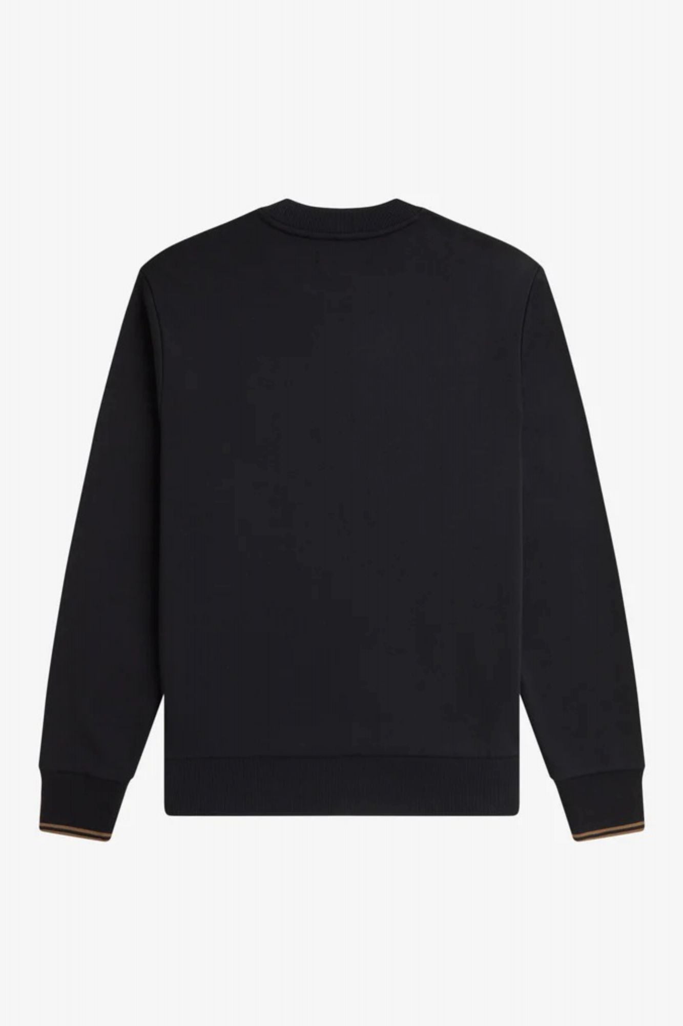 FRED PERRY NECK SWEATSHIRT en color NEGRO (3)