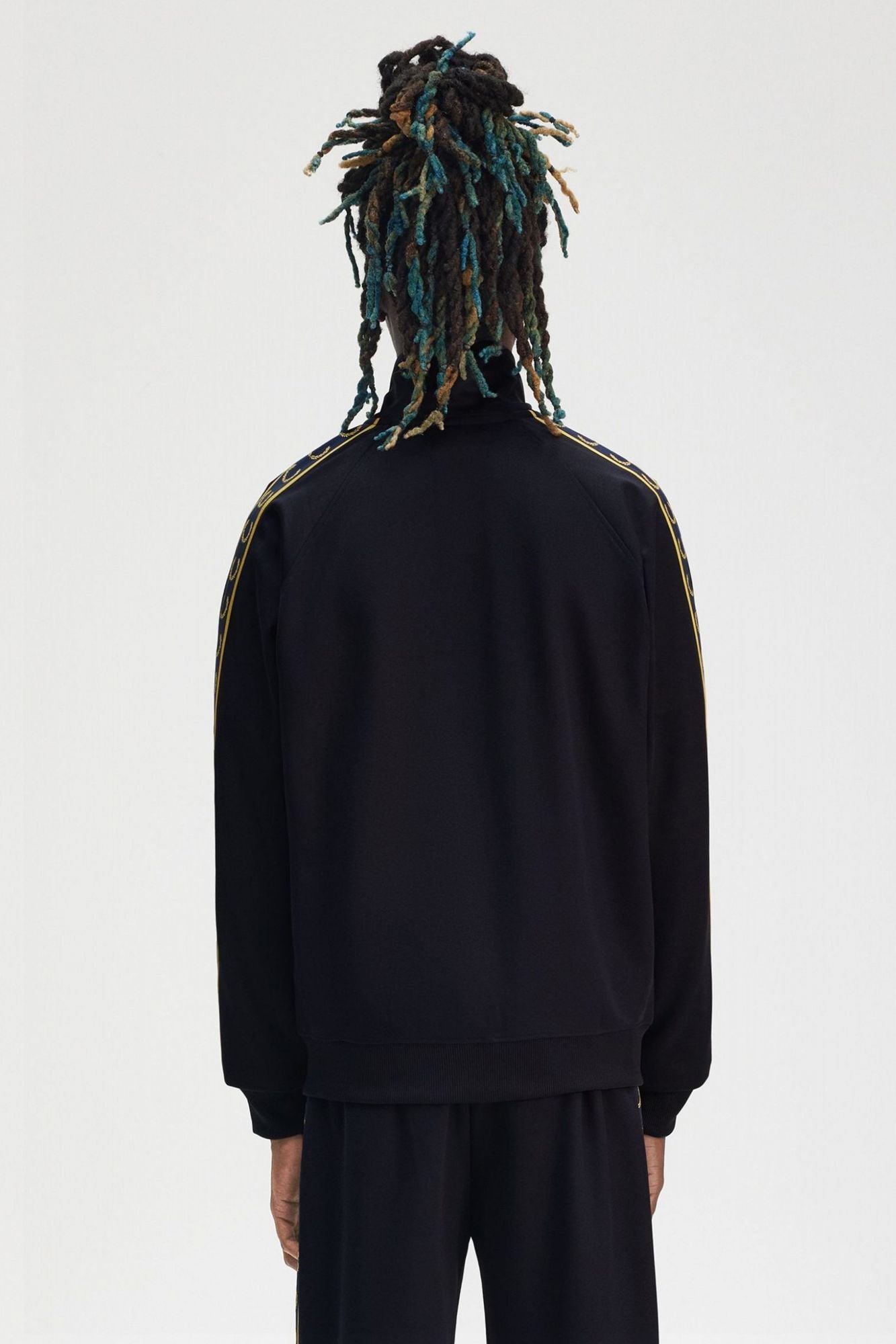FRED PERRY CONTRAST TAPE TRACK KACKET en color AZUL (3)