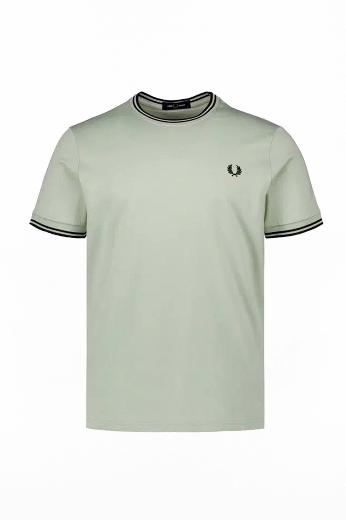 FRED PERRY TWIN TIPPED T-SHIRT en color VERDE (1)