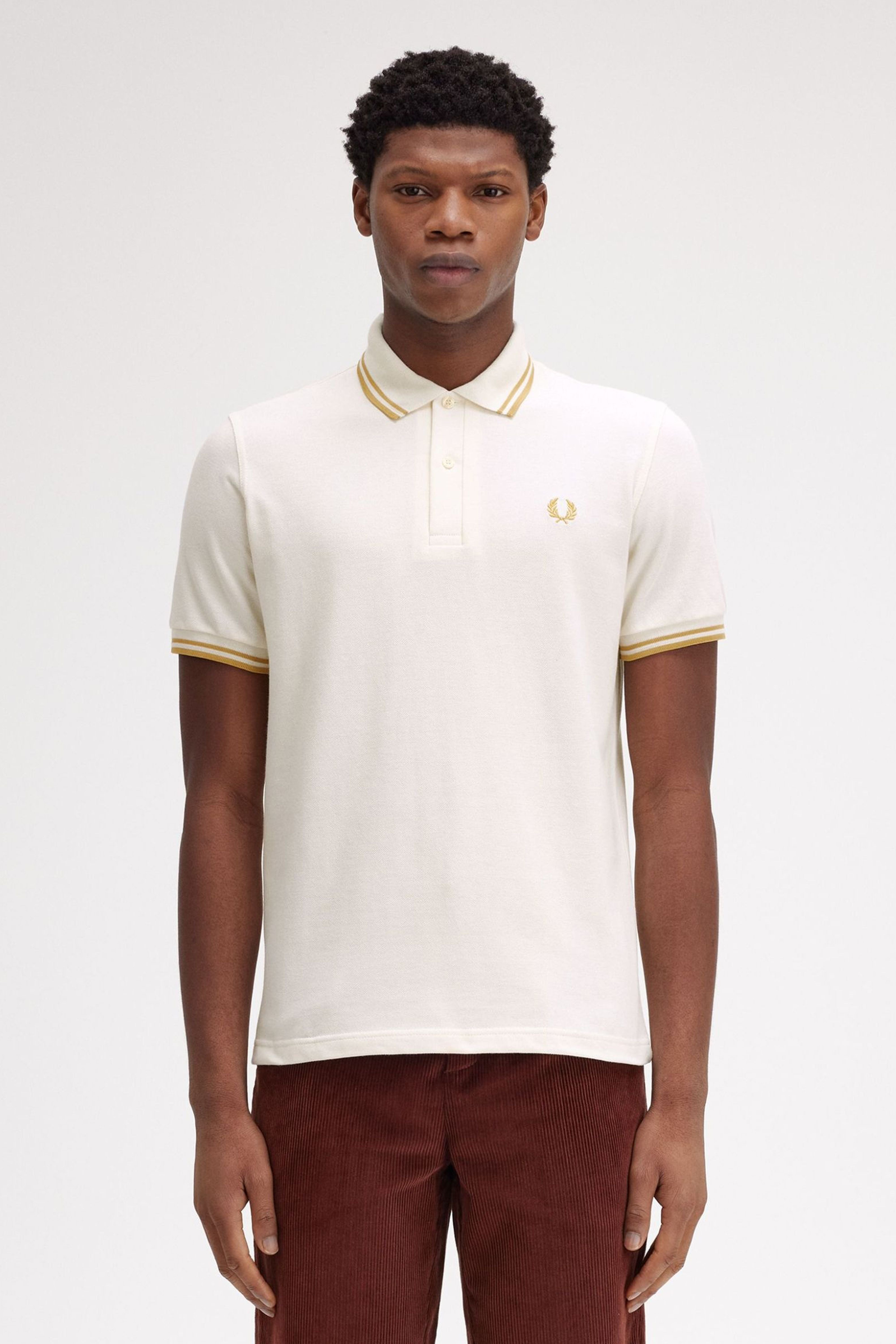FRED PERRY THE SINBGLE TIPPED en color BLANCO (1)