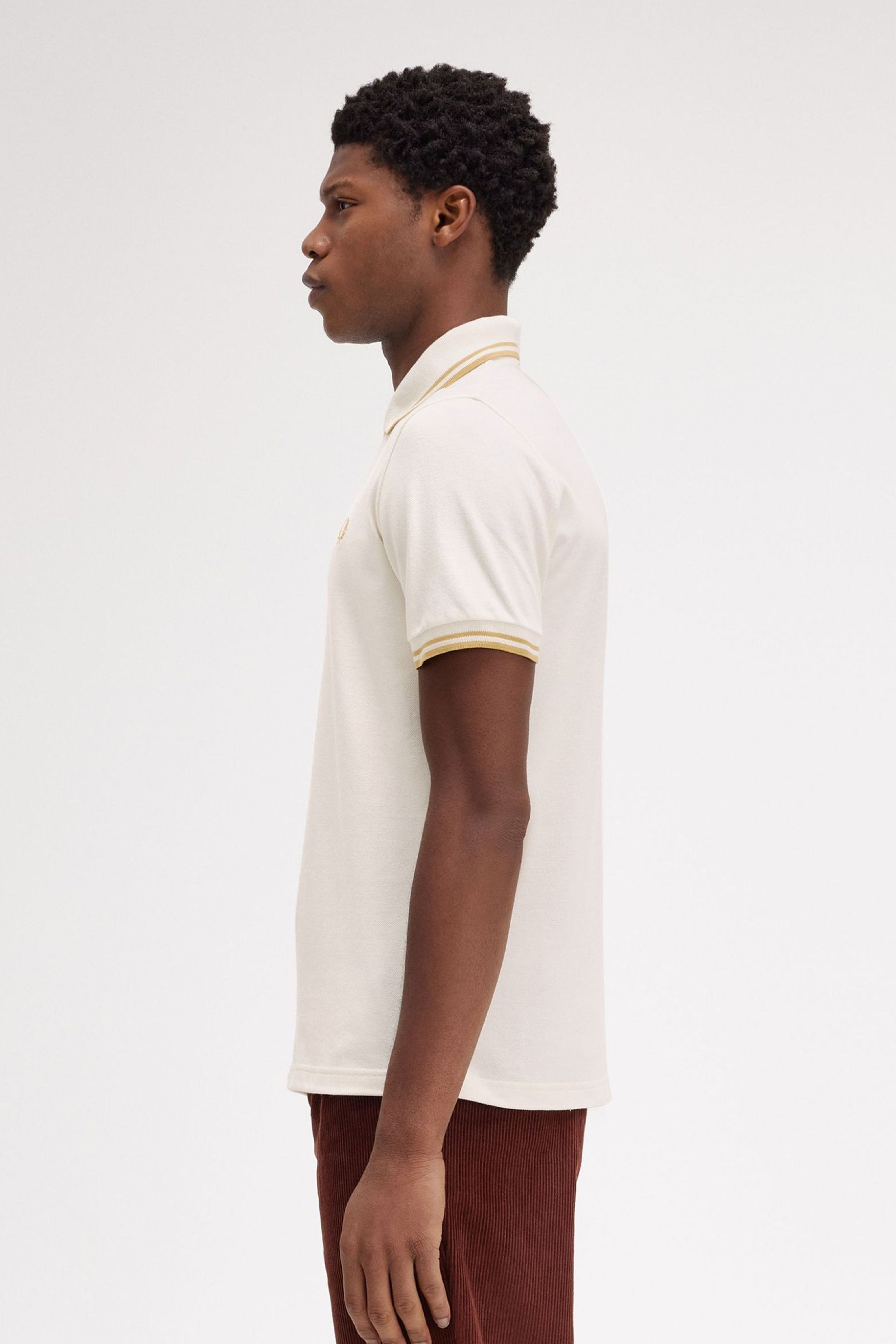 FRED PERRY THE SINBGLE TIPPED en color BLANCO (3)