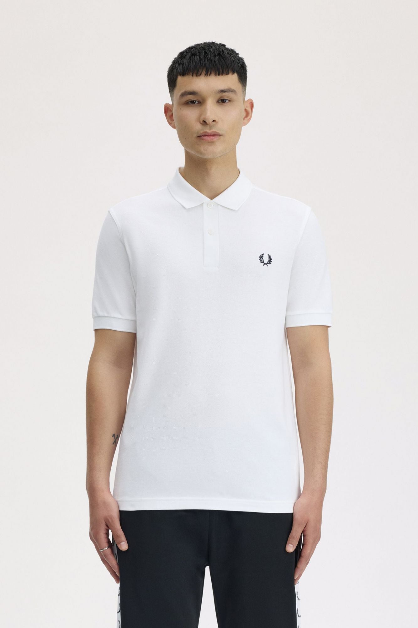 FRED PERRY PLAIN FRED PERRY SHIRT en color BLANCO (1)