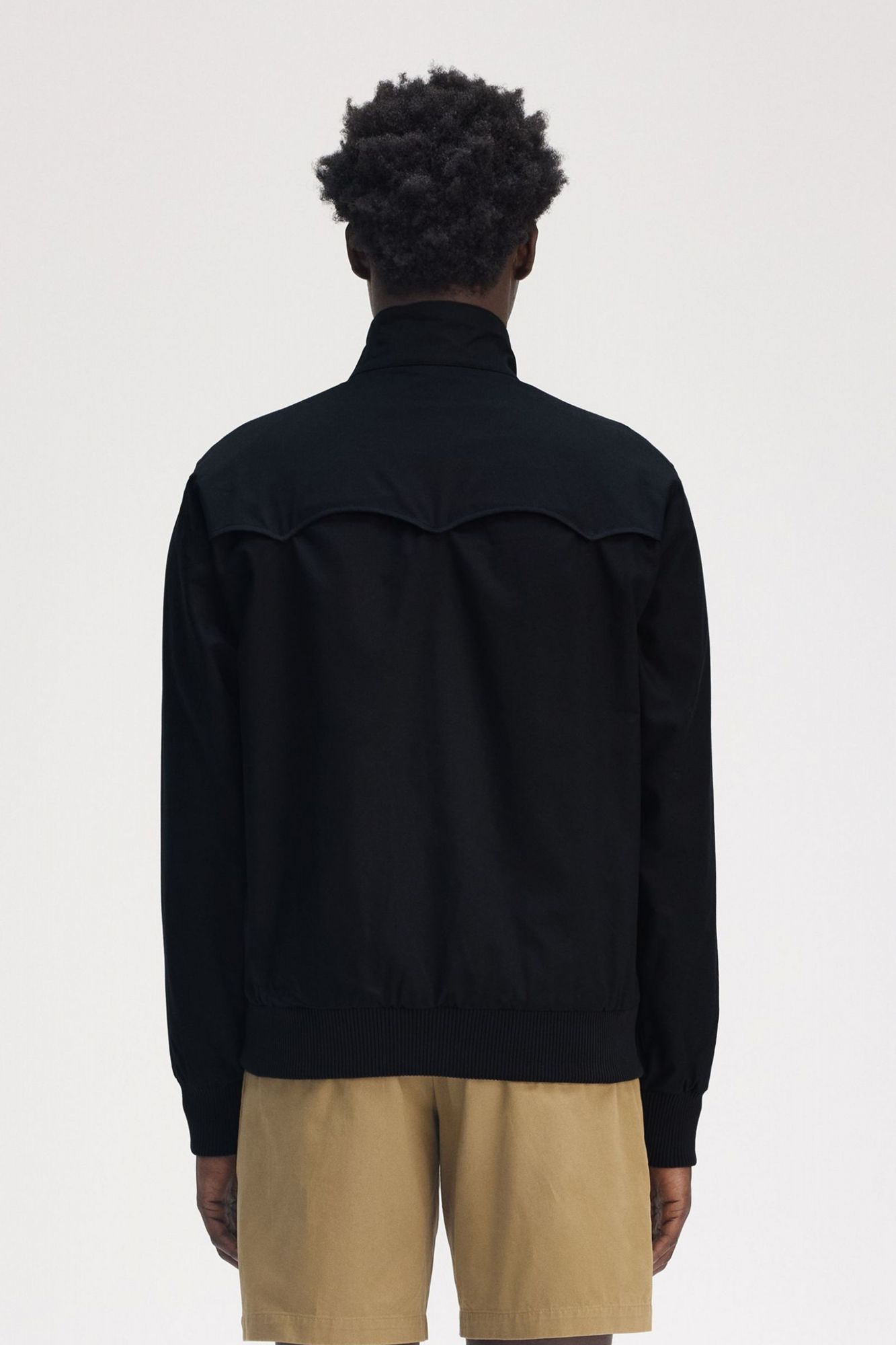 FRED PERRY HARRINGTON JACKET en color NEGRO (3)