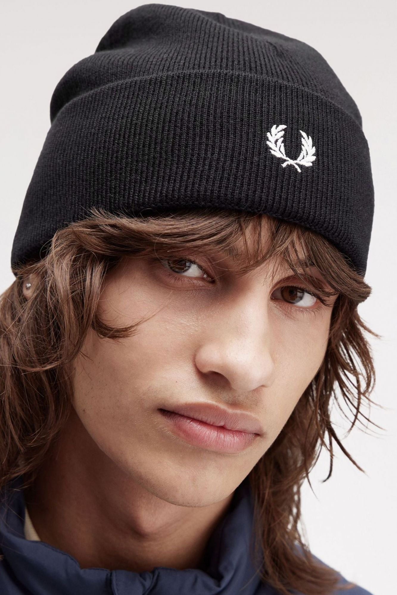 FRED PERRY CLASSIC BEANIE en color NEGRO (3)