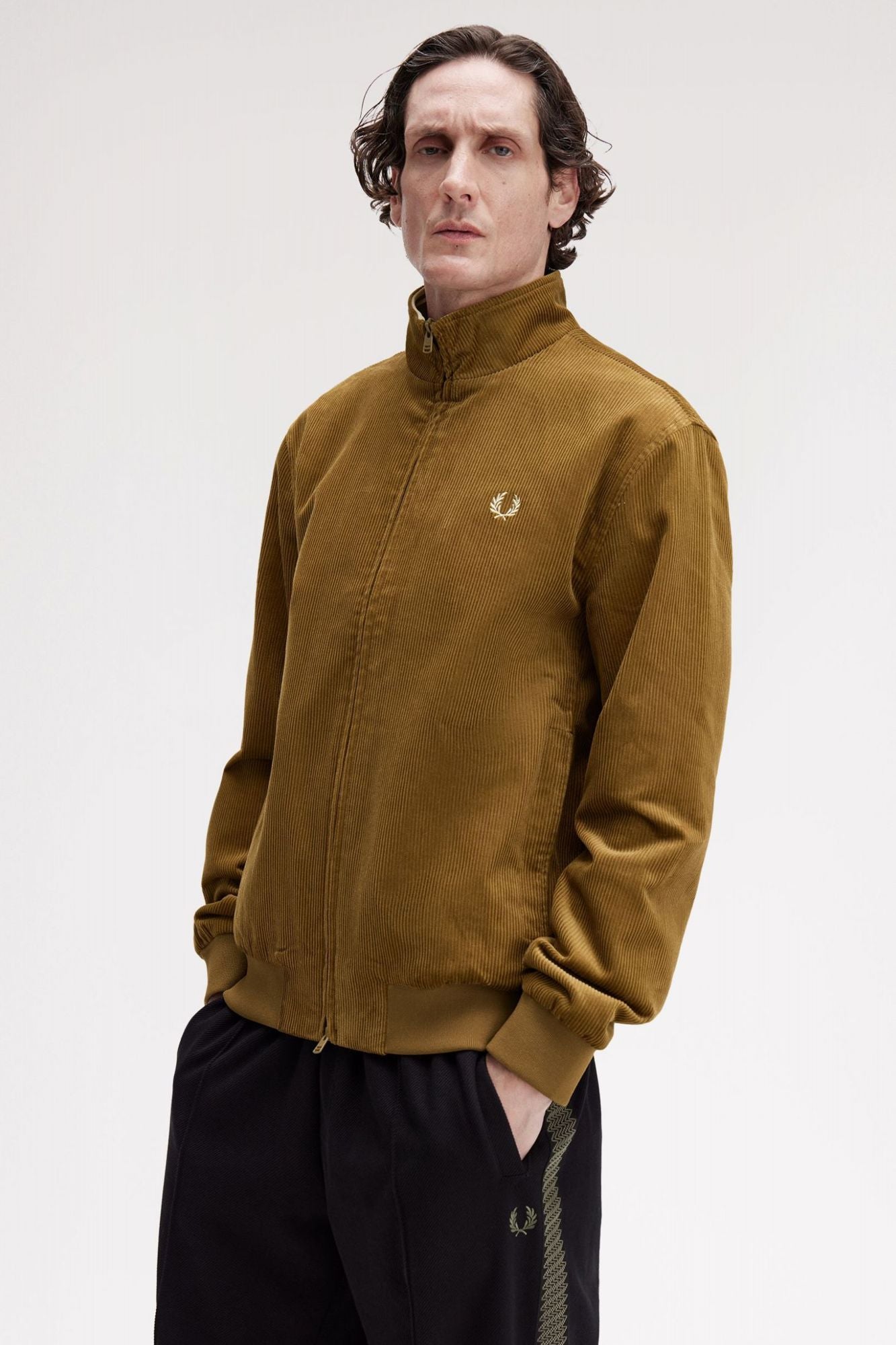 FRED PERRY CORD BRENTHAM JACKET en color AMARILLO (4)