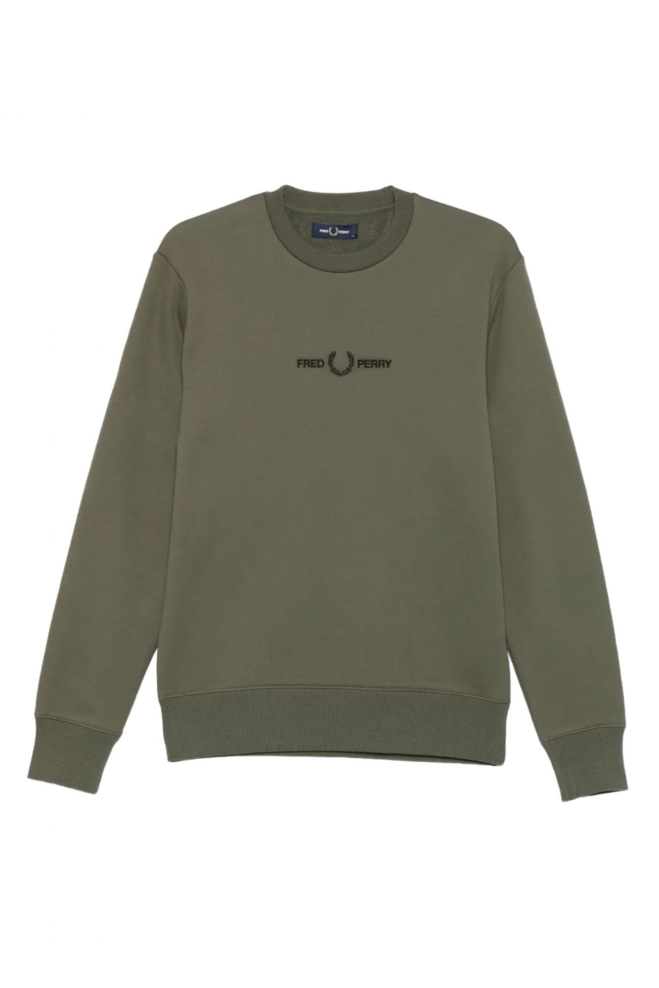 FRED PERRY EMBROIDERED SWEATSHIRT en color VERDE (1)