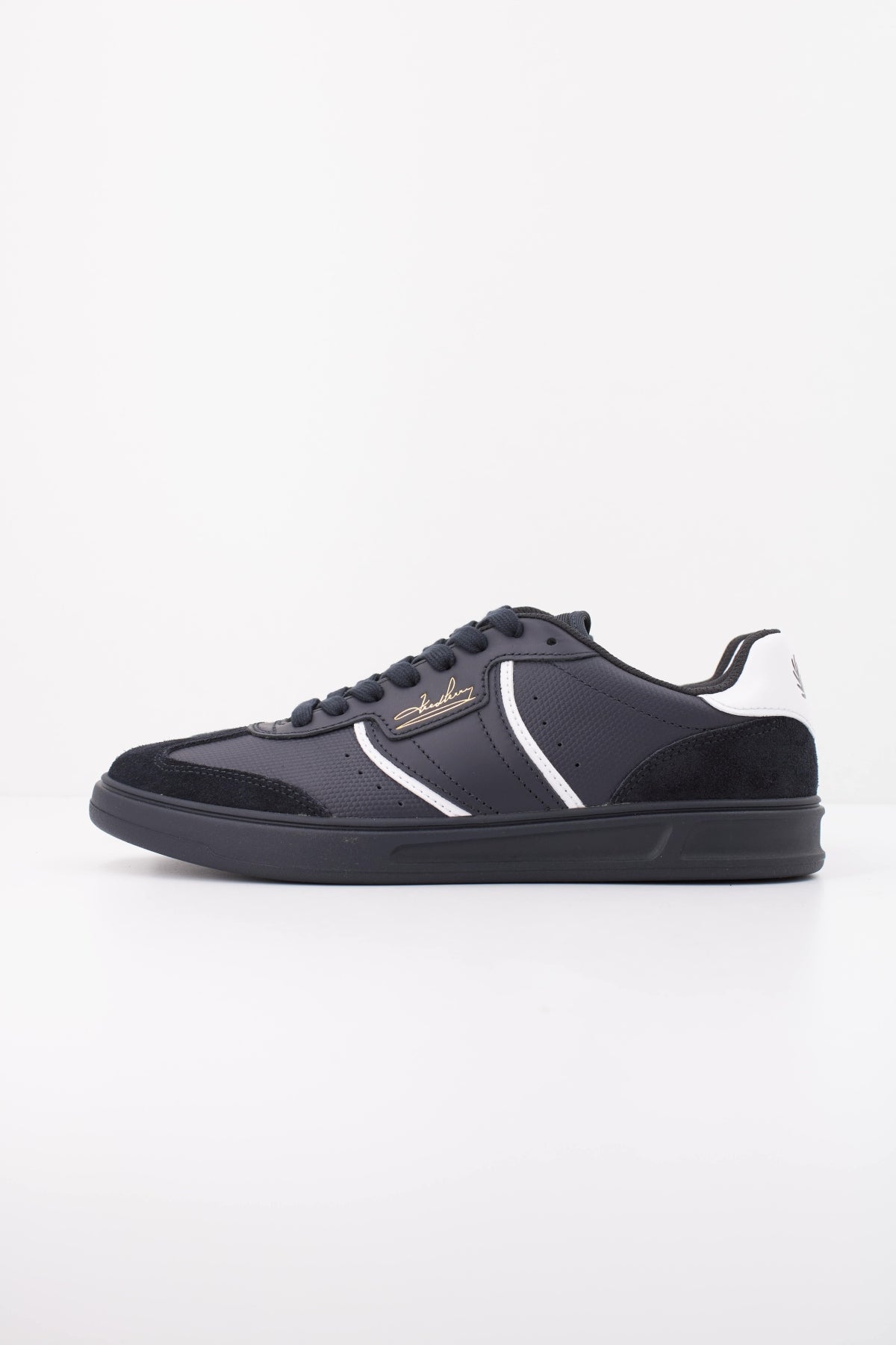FRED PERRY B4 EMBOSSED LEATHER en color AZUL (1)