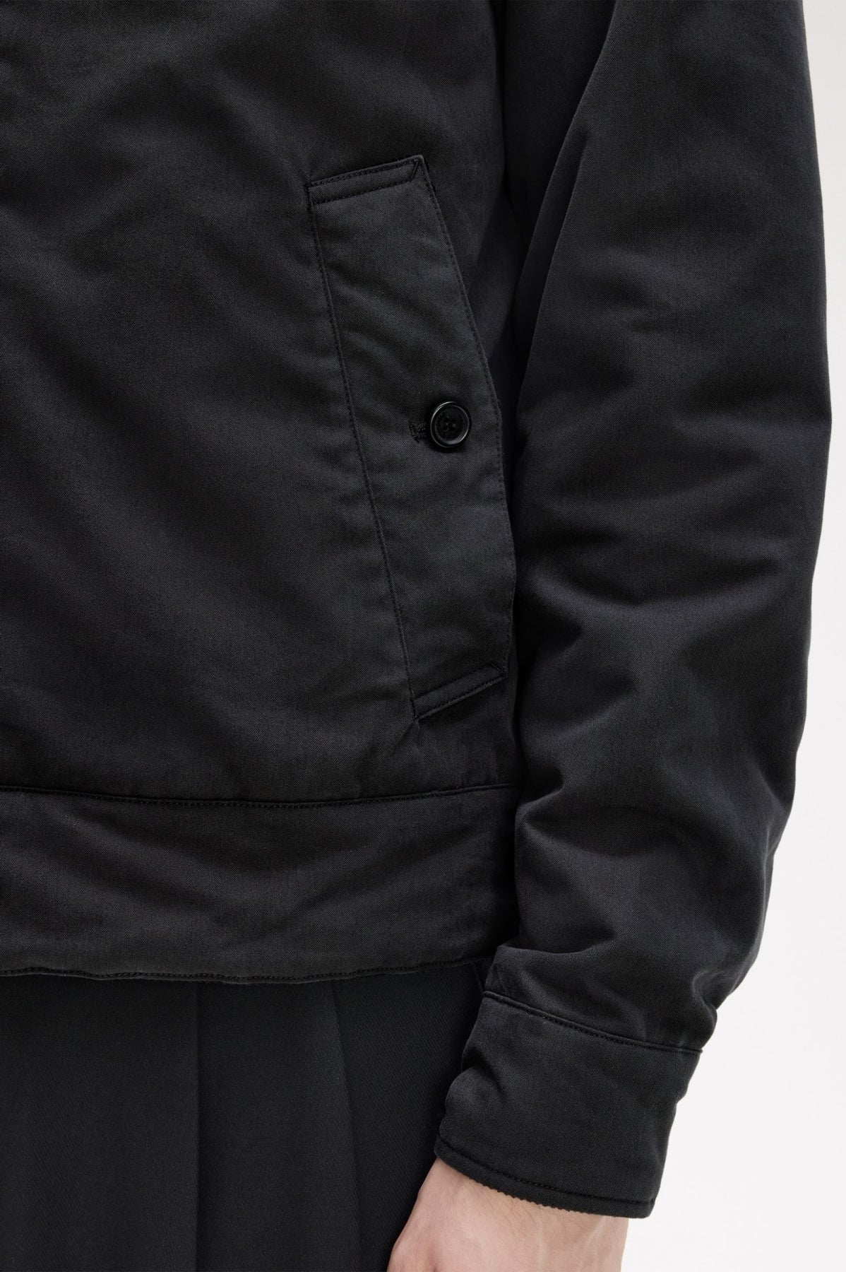 FRED PERRY THE CABAN JACKET en color NEGRO (2)