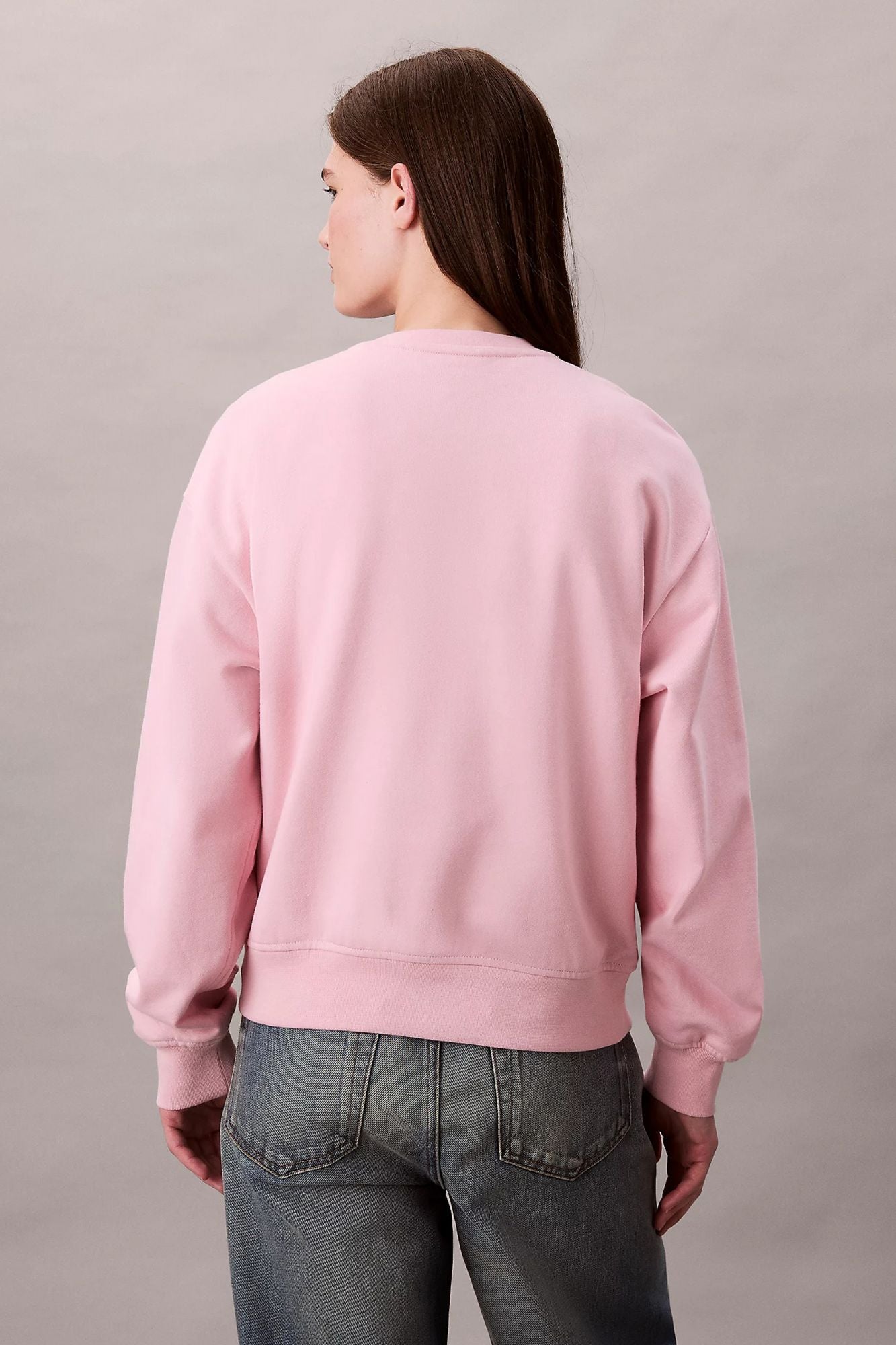 CALVIN KLEIN LS MONOLOGO FRENCH TERRY en color ROSA (3)