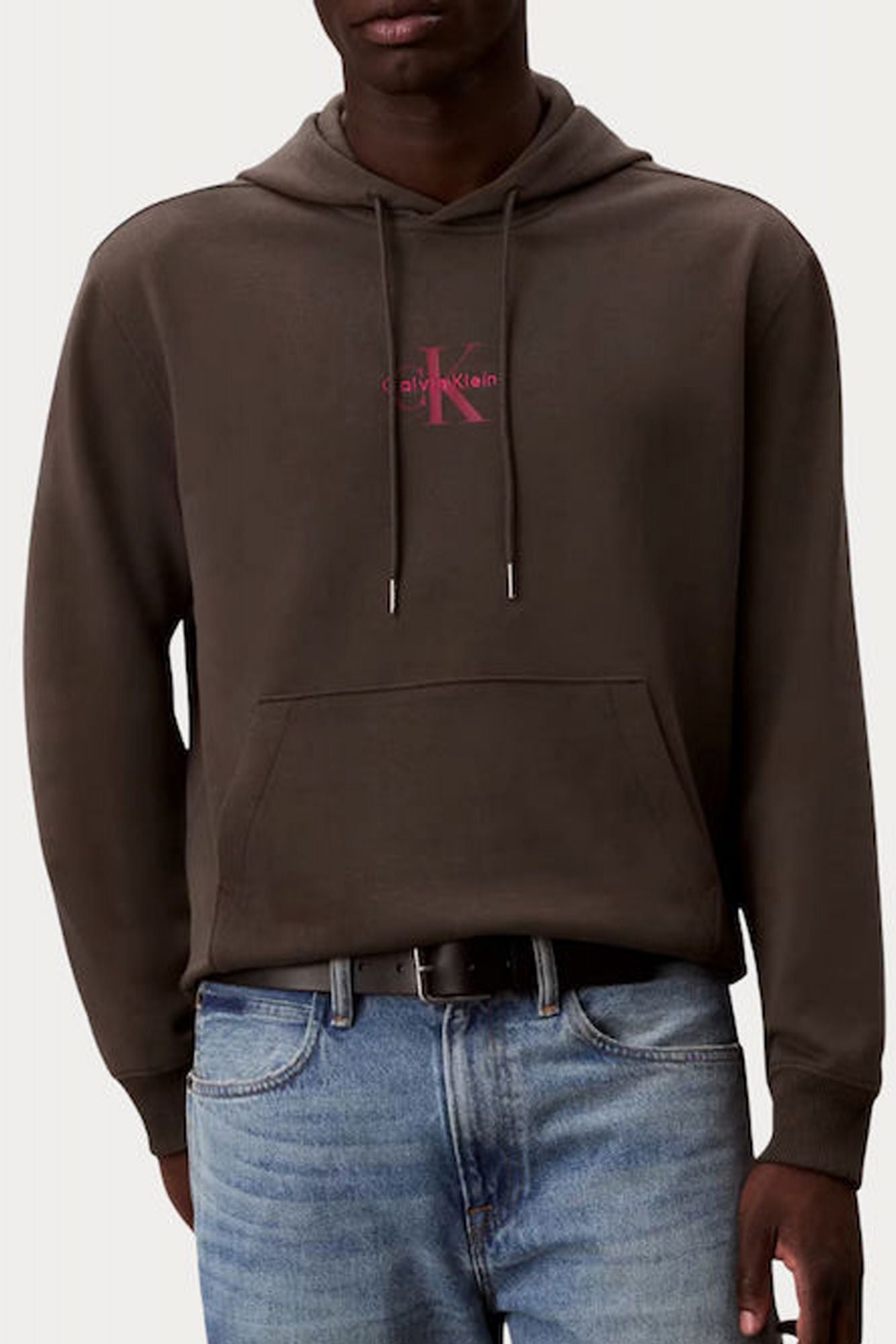 CALVIN KLEIN LS EU 350TERRY MICRO MON en color MARRON (1)