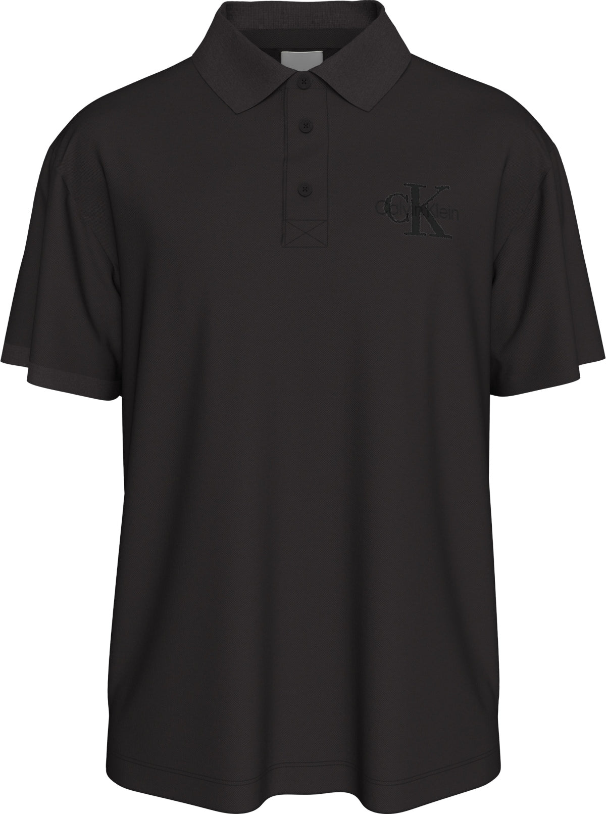 CALVIN KLEIN LV04RF209G MONOLOGO CASUAL PIQUE PO en color NEGRO (1)