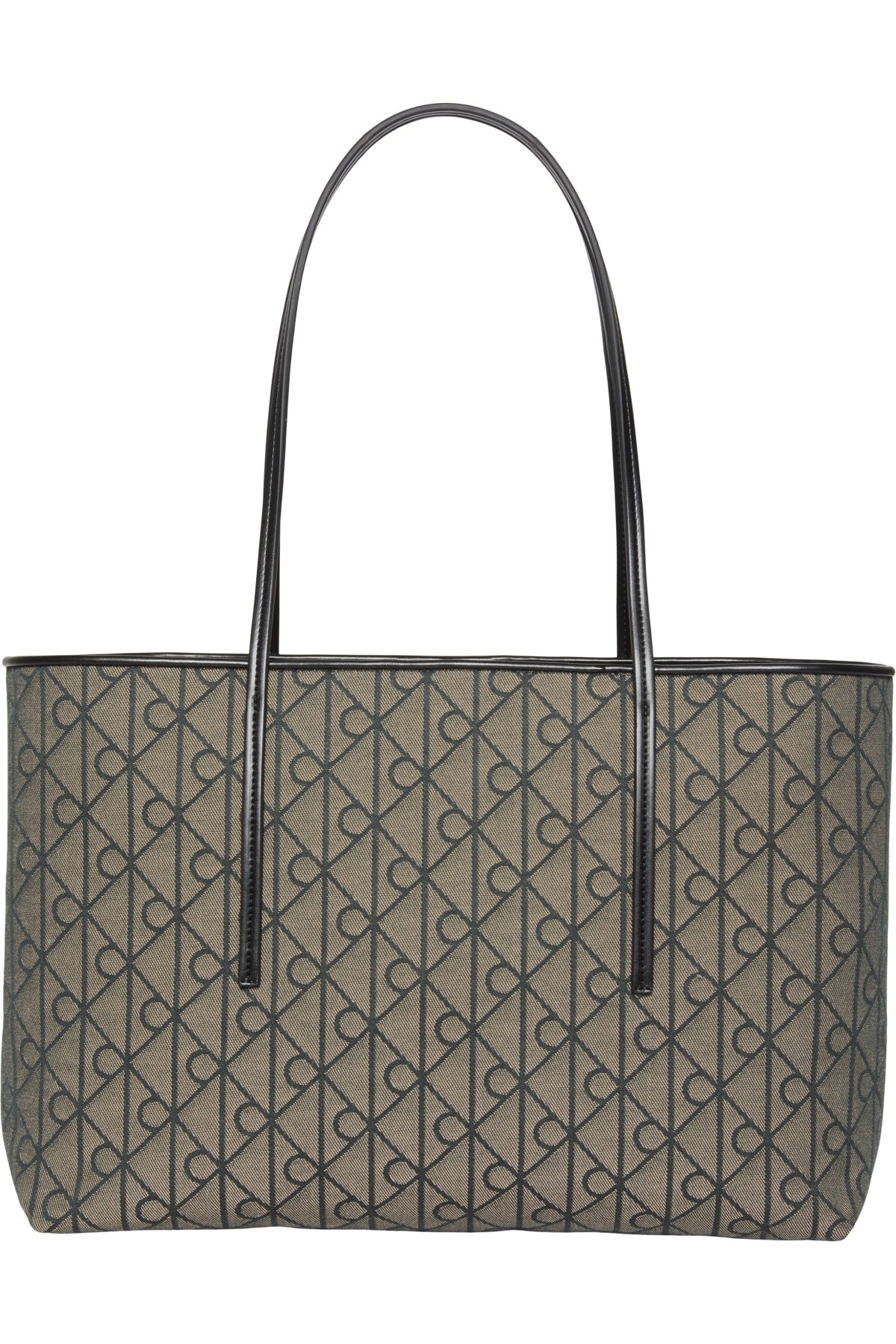 CALVIN KLEIN LV04F3750G EMBLEM AOP JACQUARD TOTE en color MARRON (2)