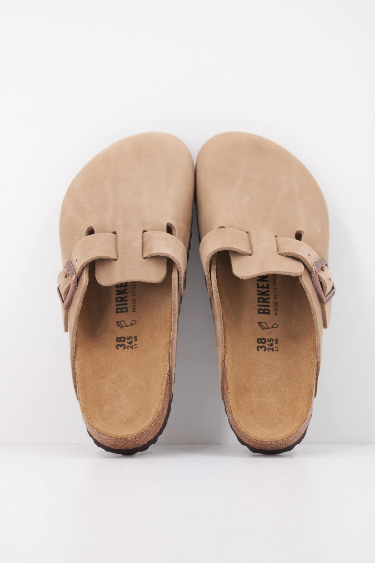 BIRKENSTOCK BOSTON NATURAL LEATHER OIL en color BEIS (3)