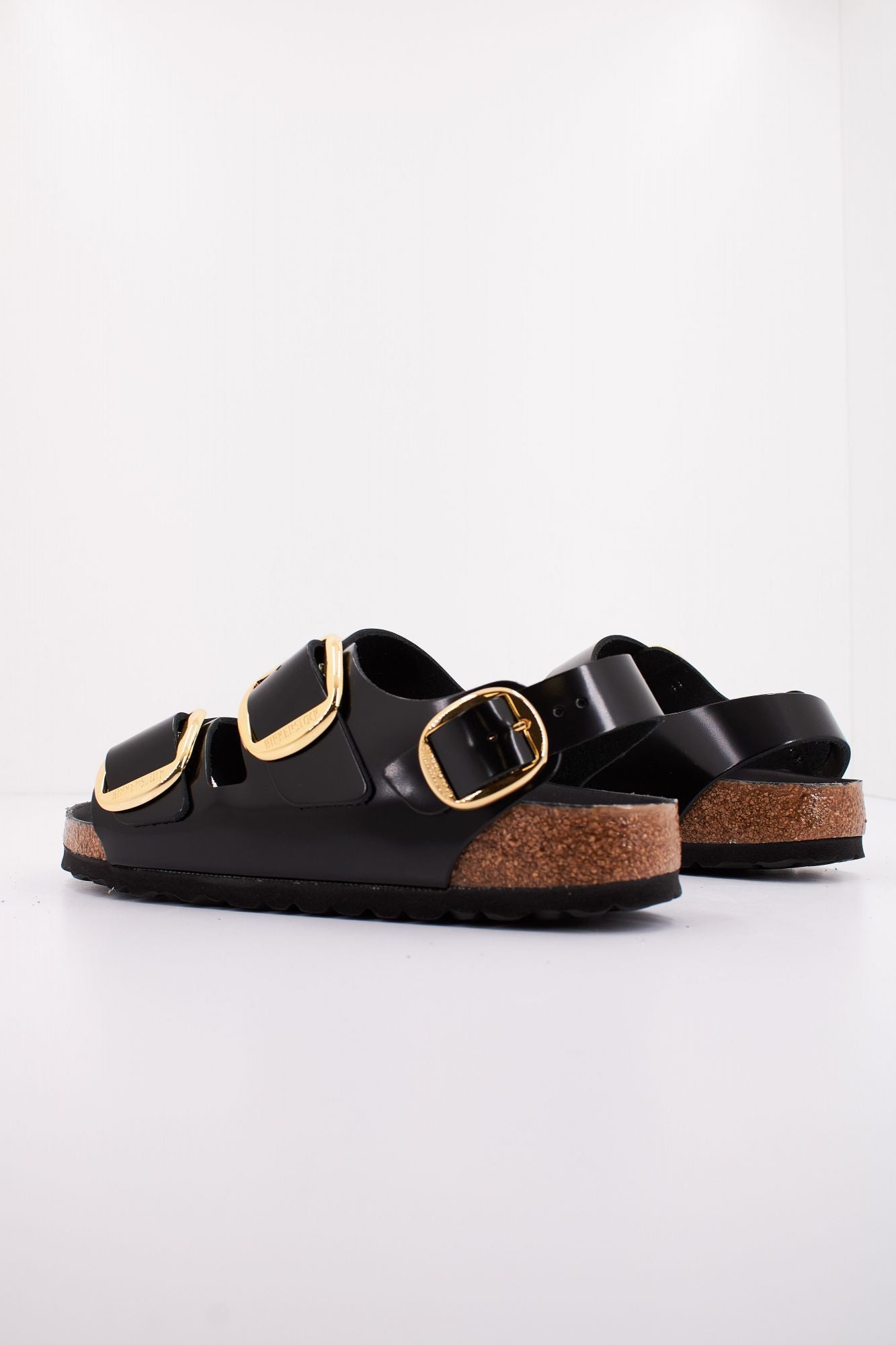 BIRKENSTOCK MILANO BIG BUCKLE NATURAL en color NEGRO (3)
