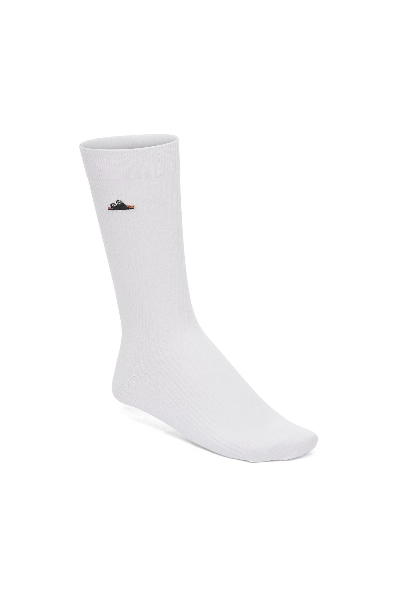 BIRKENSTOCK COTTON RIBBED SOCKS en color BLANCO (1)