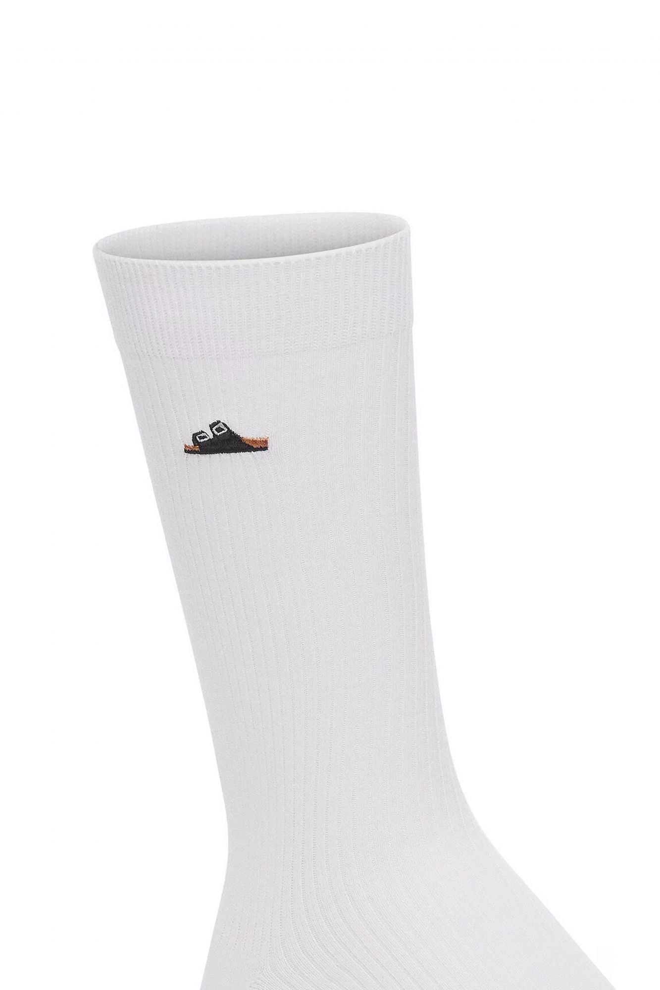 BIRKENSTOCK COTTON RIBBED SOCKS en color BLANCO (2)