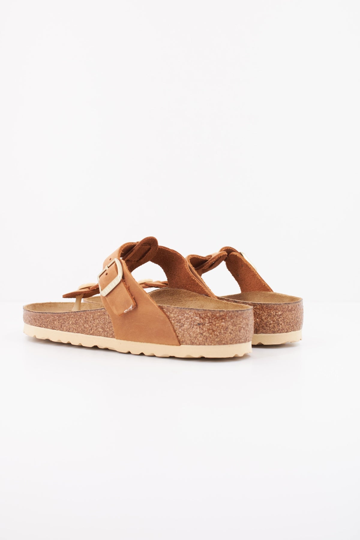 BIRKENSTOCK GIZEH BRAIDED NATURAL LEA en color MARRON CLARO (4)