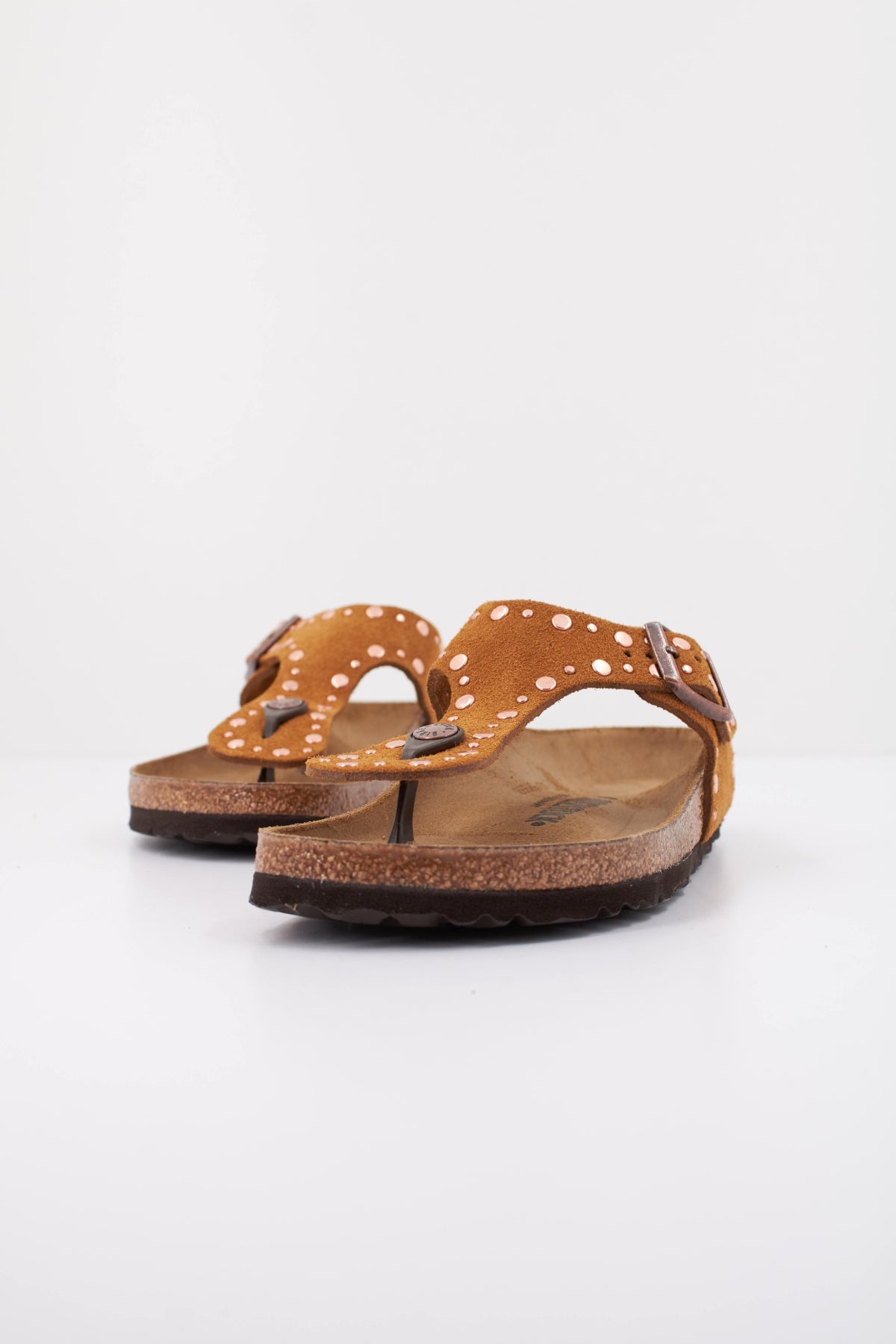 BIRKENSTOCK GIZEH RIVET BORDER en color MARRON (2)