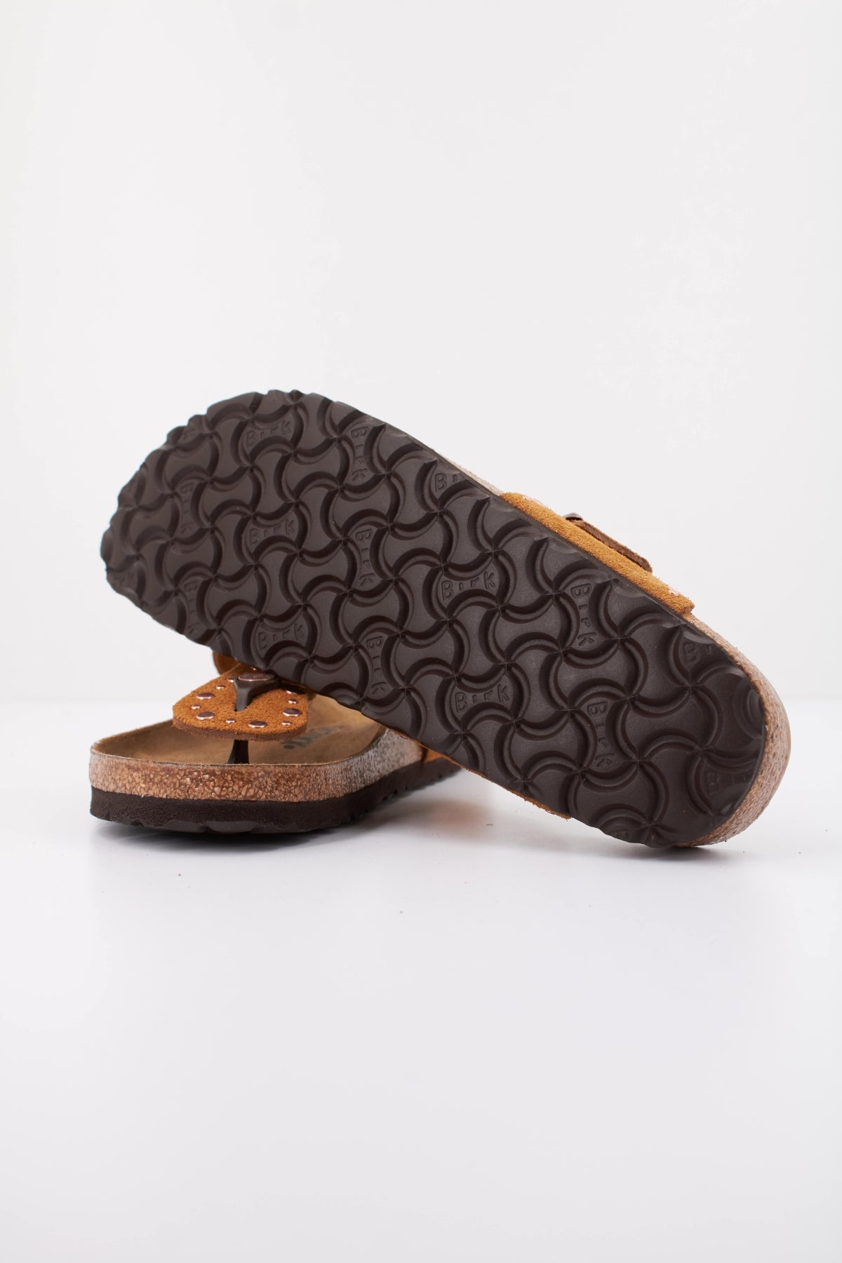 BIRKENSTOCK GIZEH RIVET BORDER en color MARRON (5)