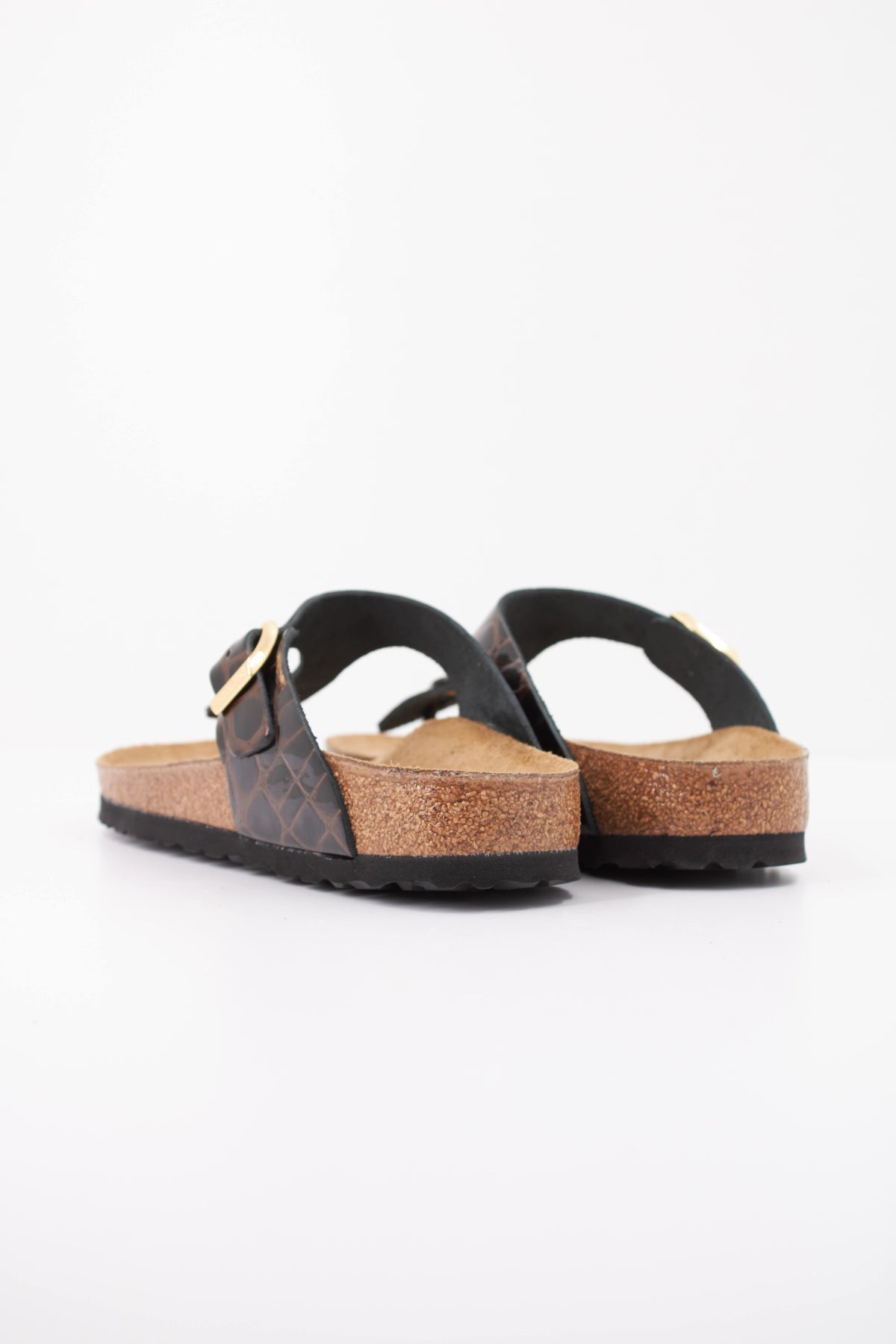 BIRKENSTOCK GIZEH LEATHER en color MARRON (4)