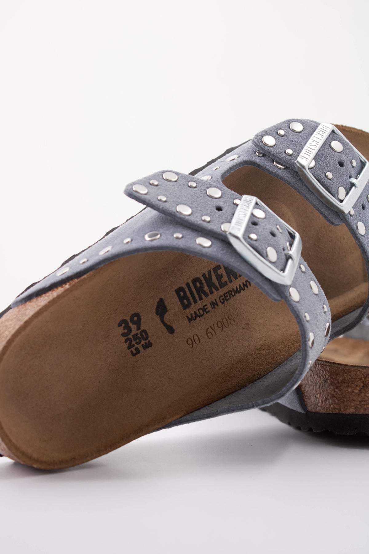 BIRKENSTOCK ARIZONA RIVETS SUEDE LEAT en color AZUL (5)