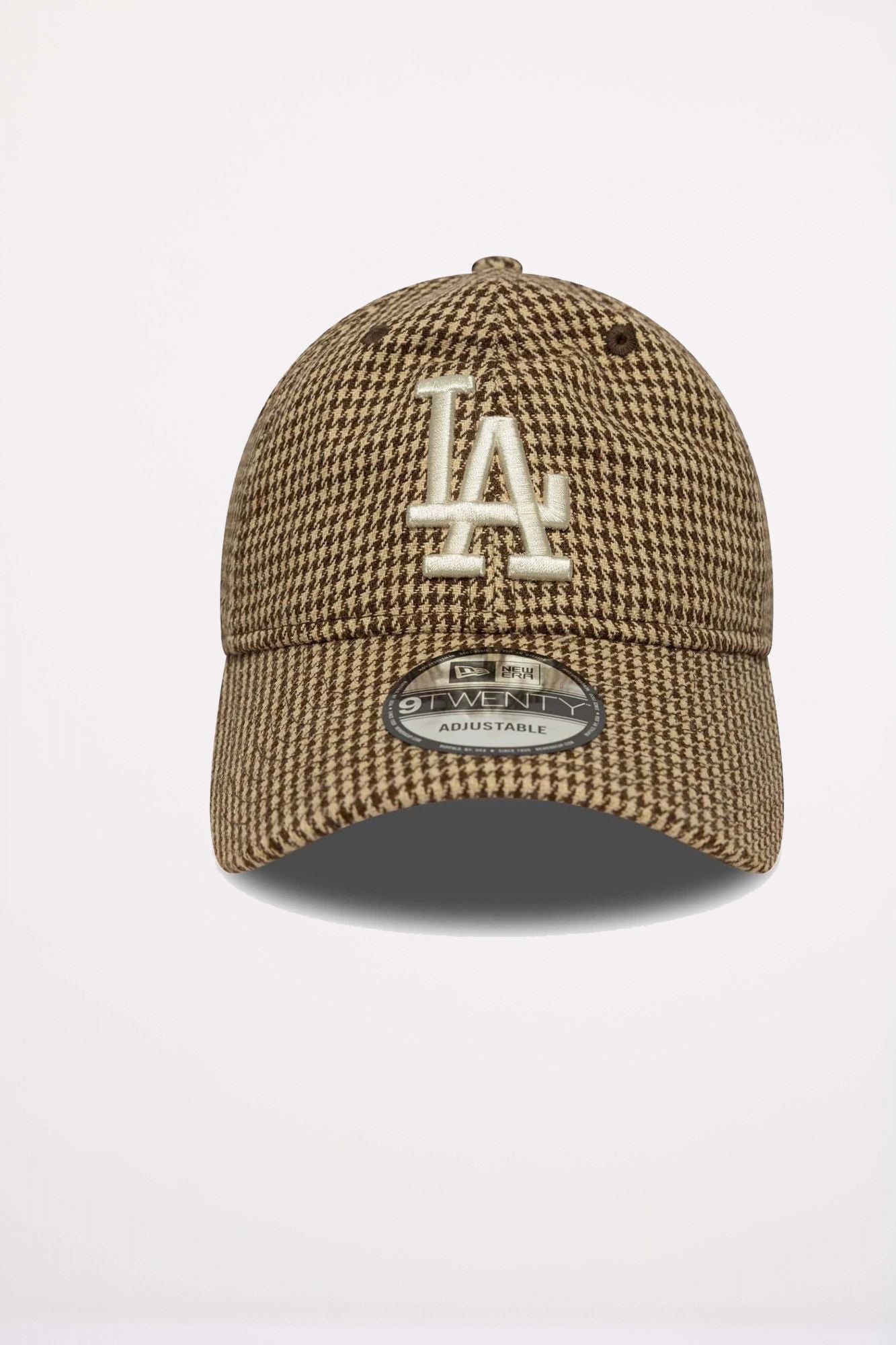 NEW ERA LA DODGERS MLB HOUNDSTOOTH BROWN 9TWENTY en color MARRON (2)