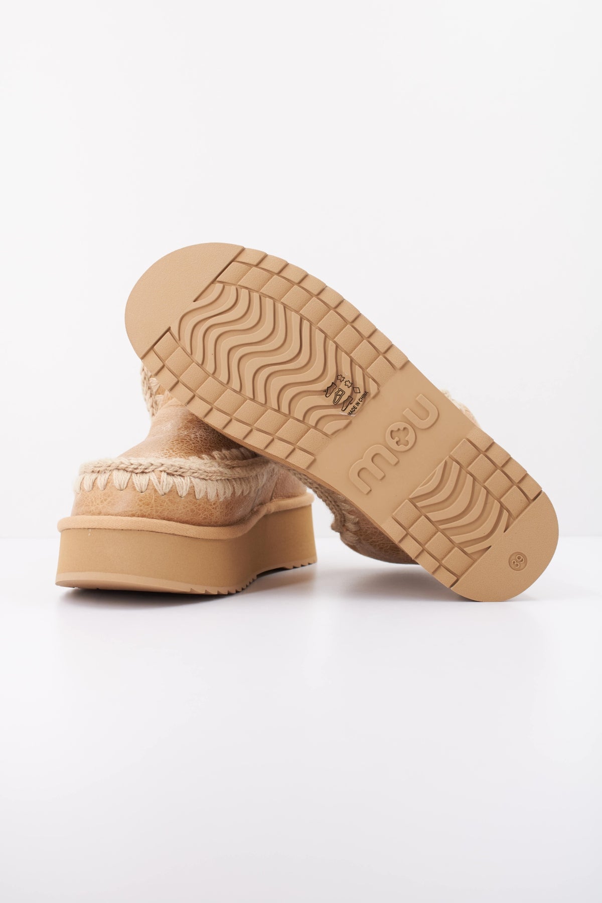 MOU ESKIMO SNEAKER BOOTS en color MARRON CLARO (5)