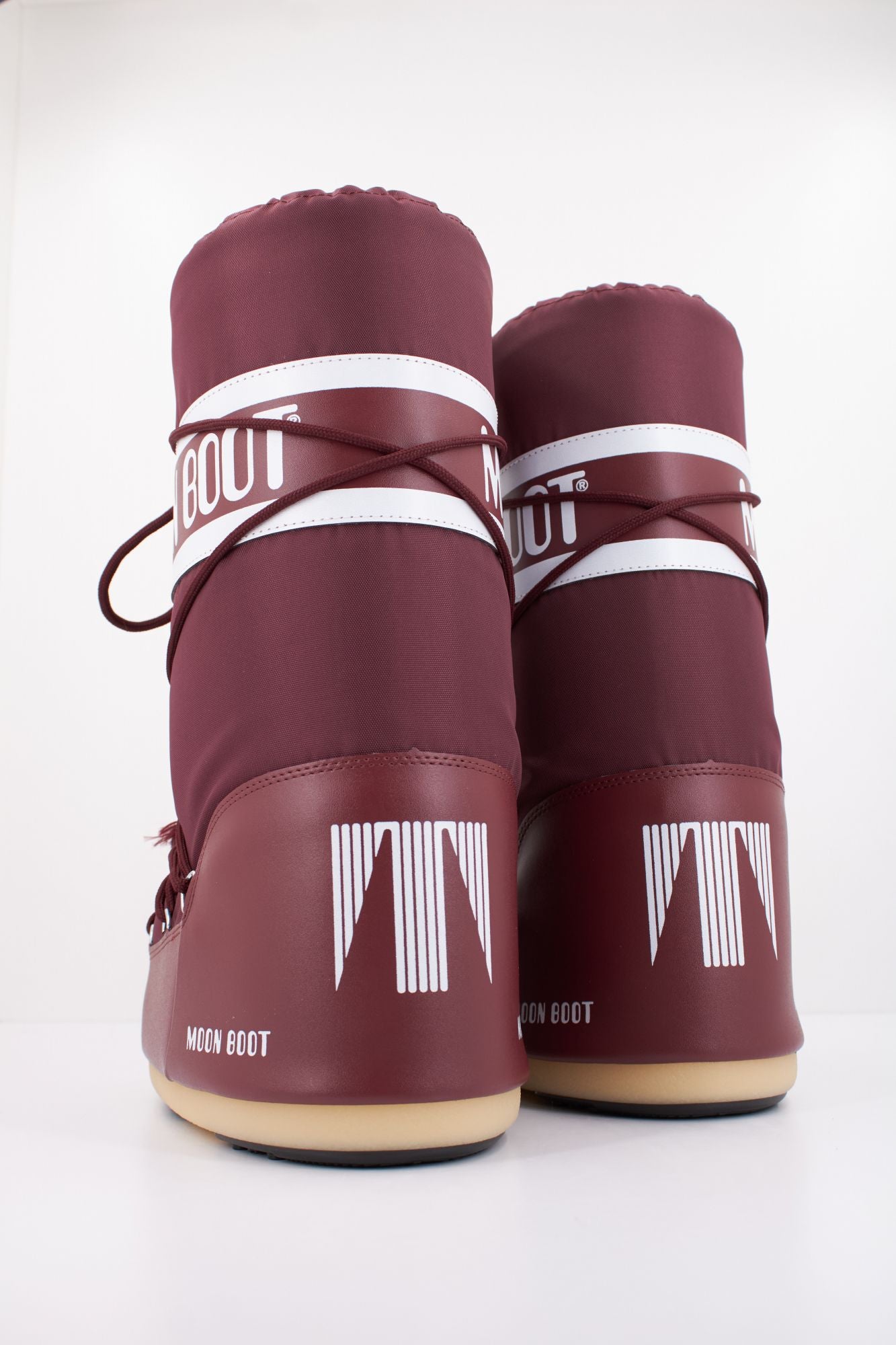 MOON BOOT MB ICON NYLON en color BURDEOS (4)