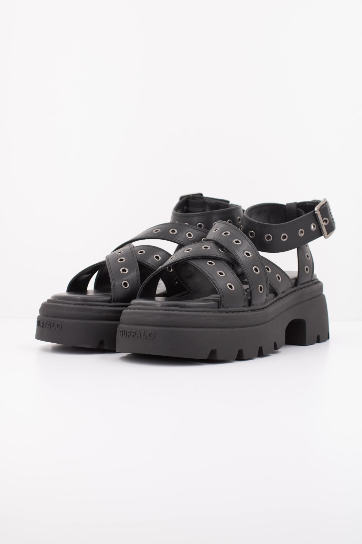 BUFFALO SANDALIA VEGA en color NEGRO (2)