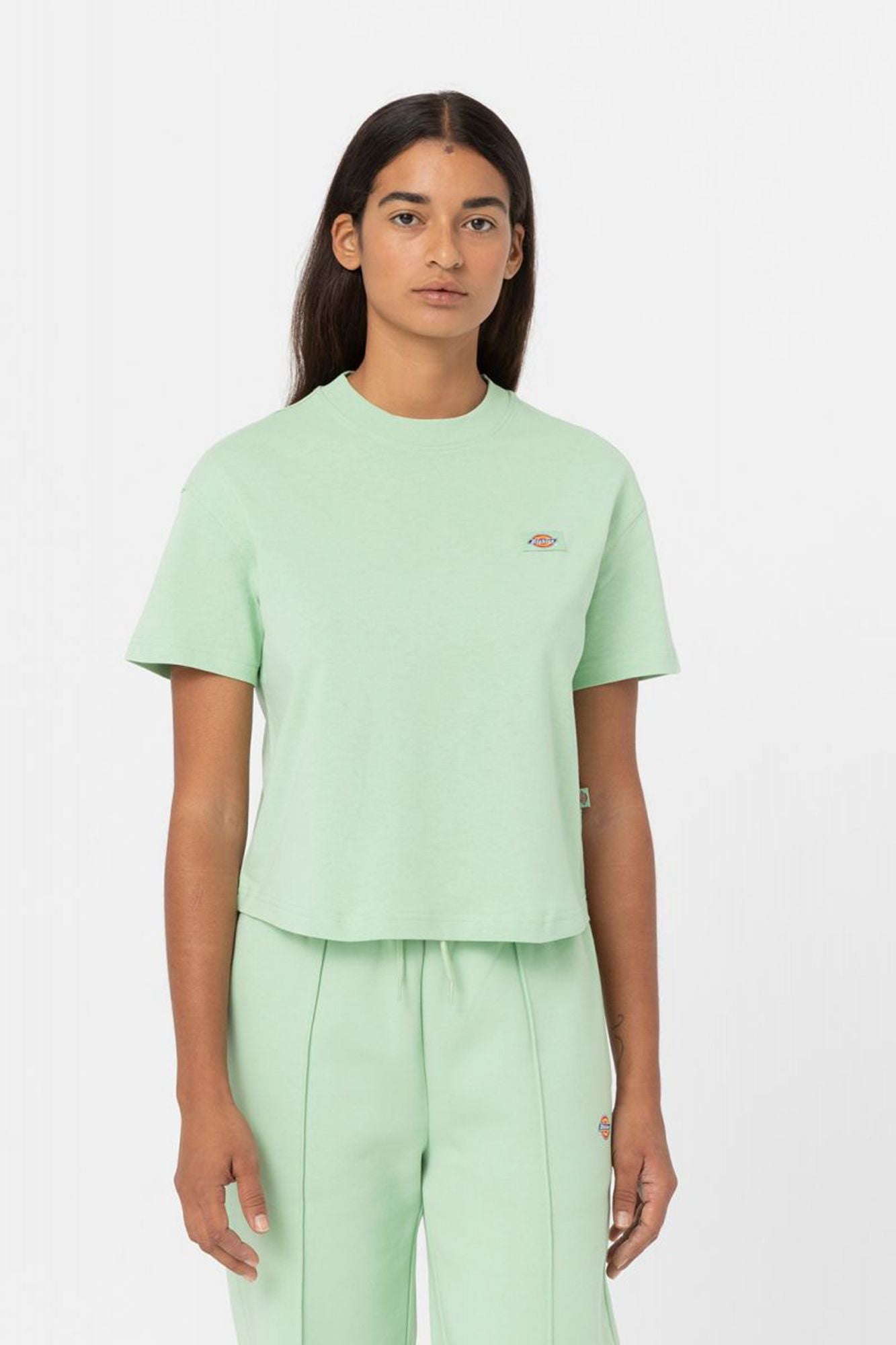 DICKIES OAKPORT BOXY TEE SS W en color VERDE (1)