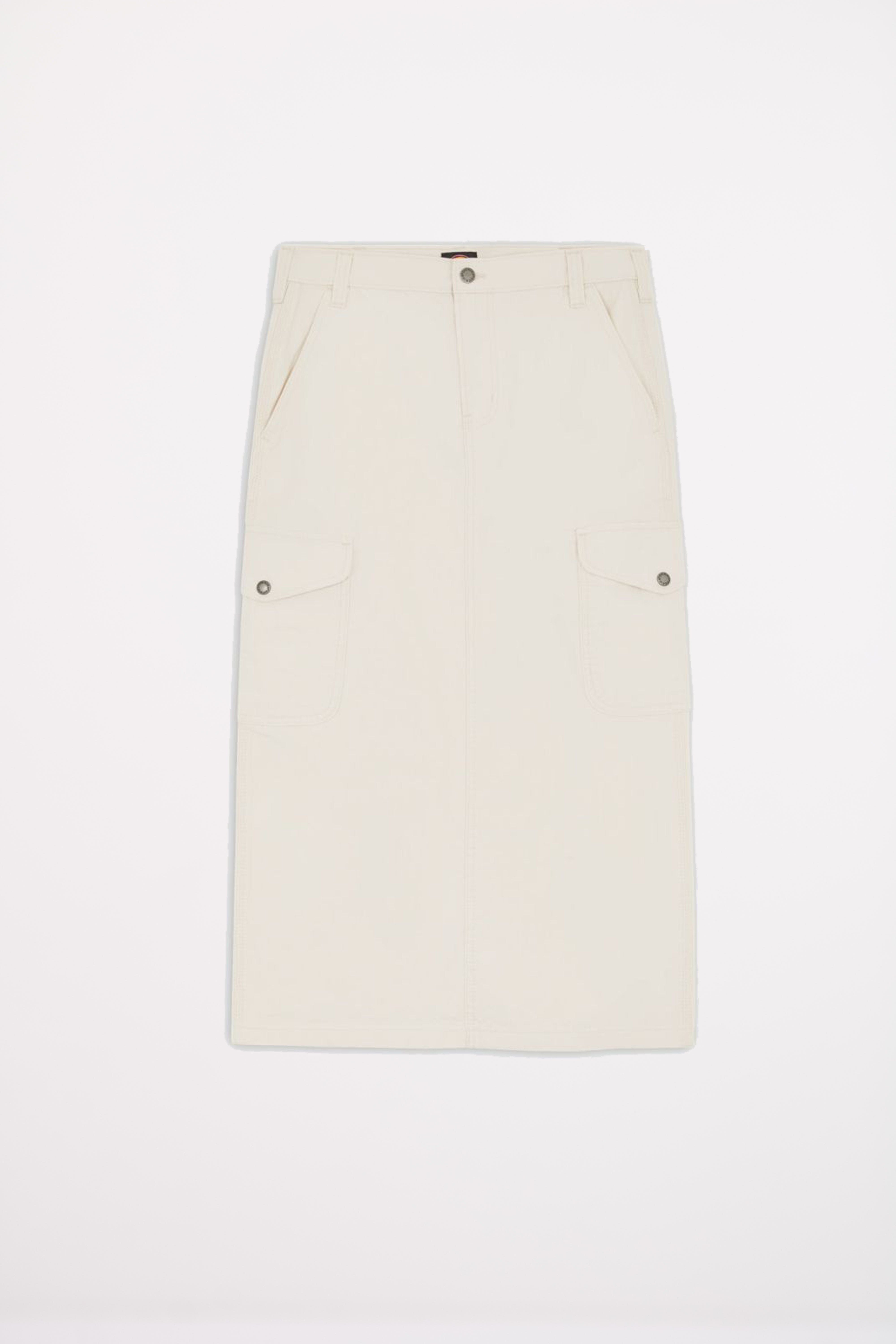 DICKIES DUCK CANVAS CARGO SKIR en color BLANCO (2)