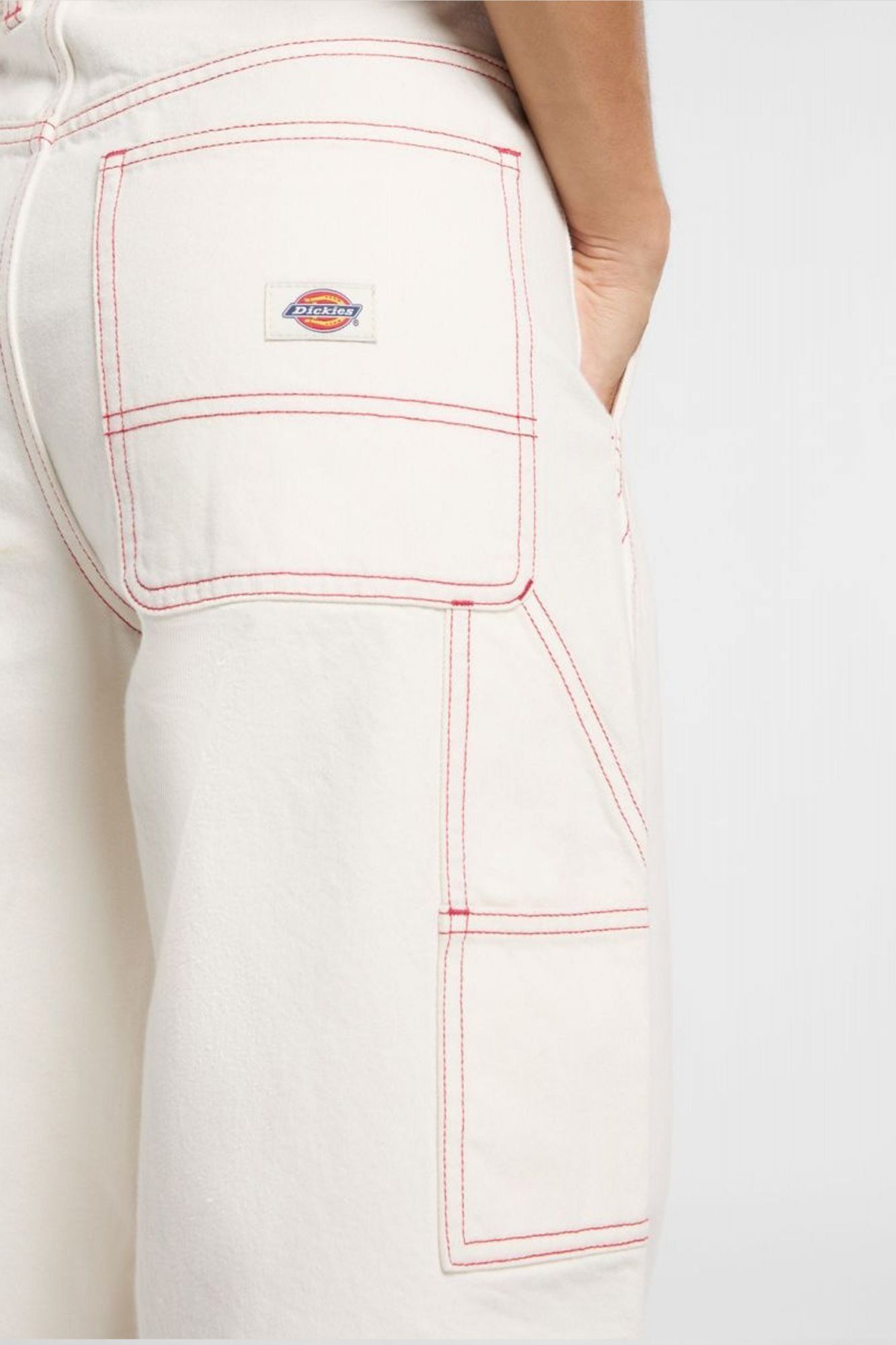 DICKIES DENIM CARPENTER PANT en color BLANCO (4)