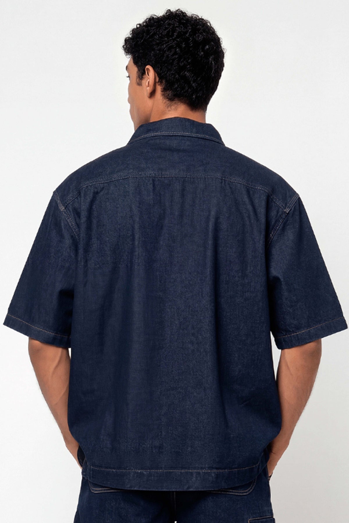 DICKIES DENIM SHIRT SS en color AZUL (2)