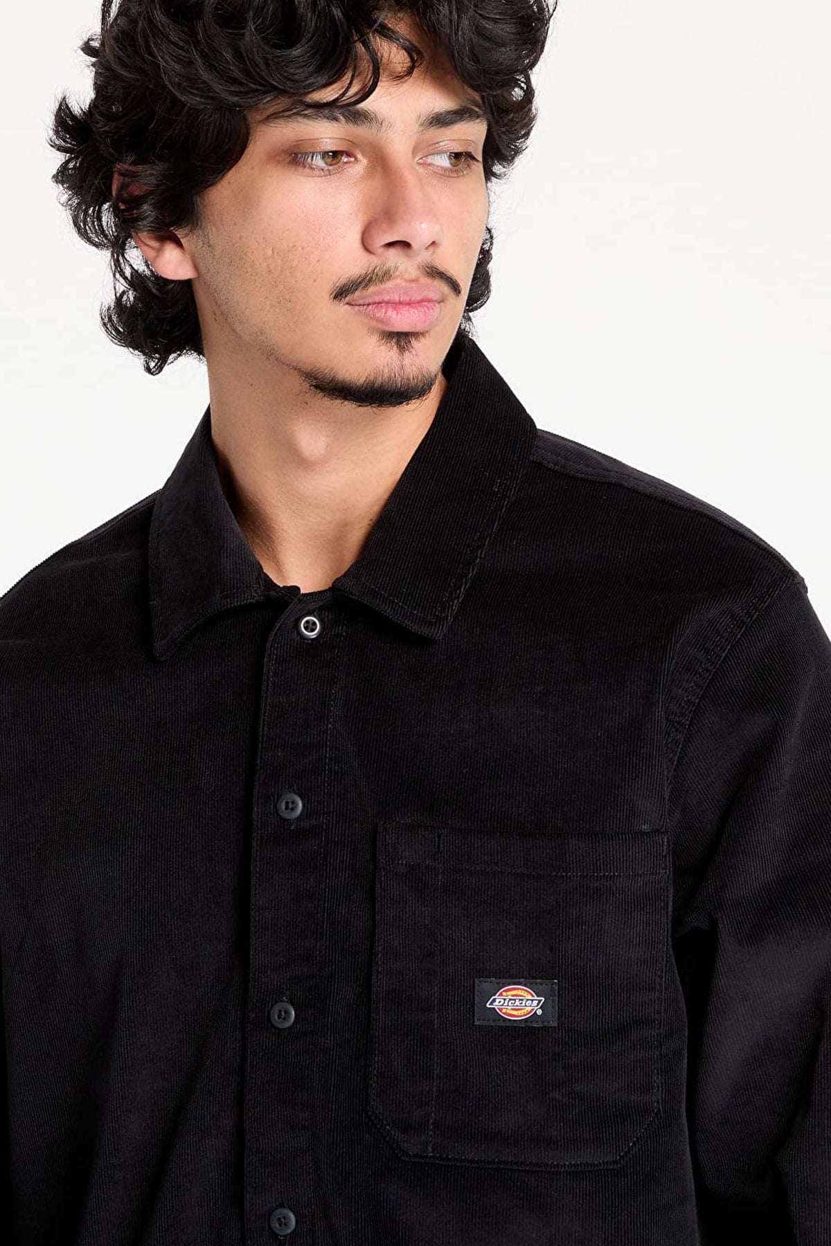 DICKIES CORDUROY SHIRT LS en color NEGRO (3)