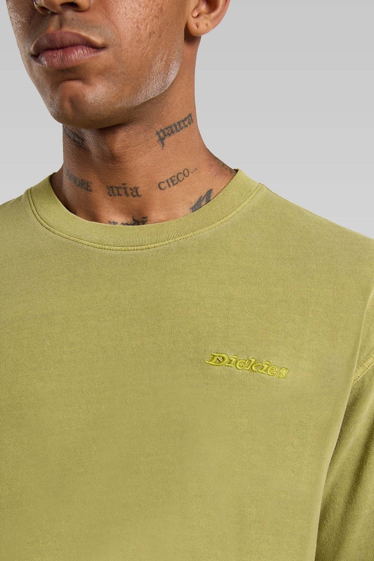 DICKIES PLENTYWOOD TEE SS EVER en color AMARILLO (3)