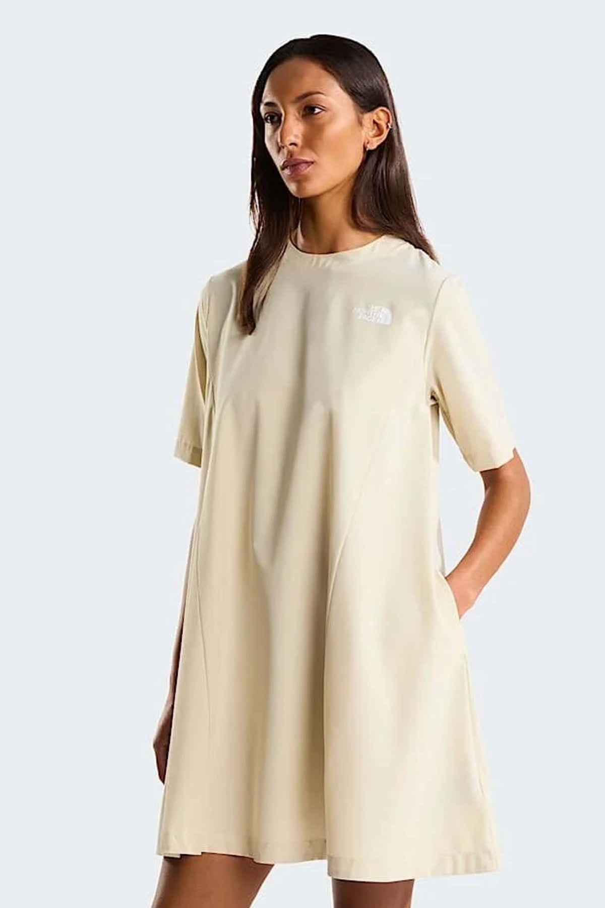 THE NORTH FACE VESTIDO W PACKABLE en color NUDE (1)