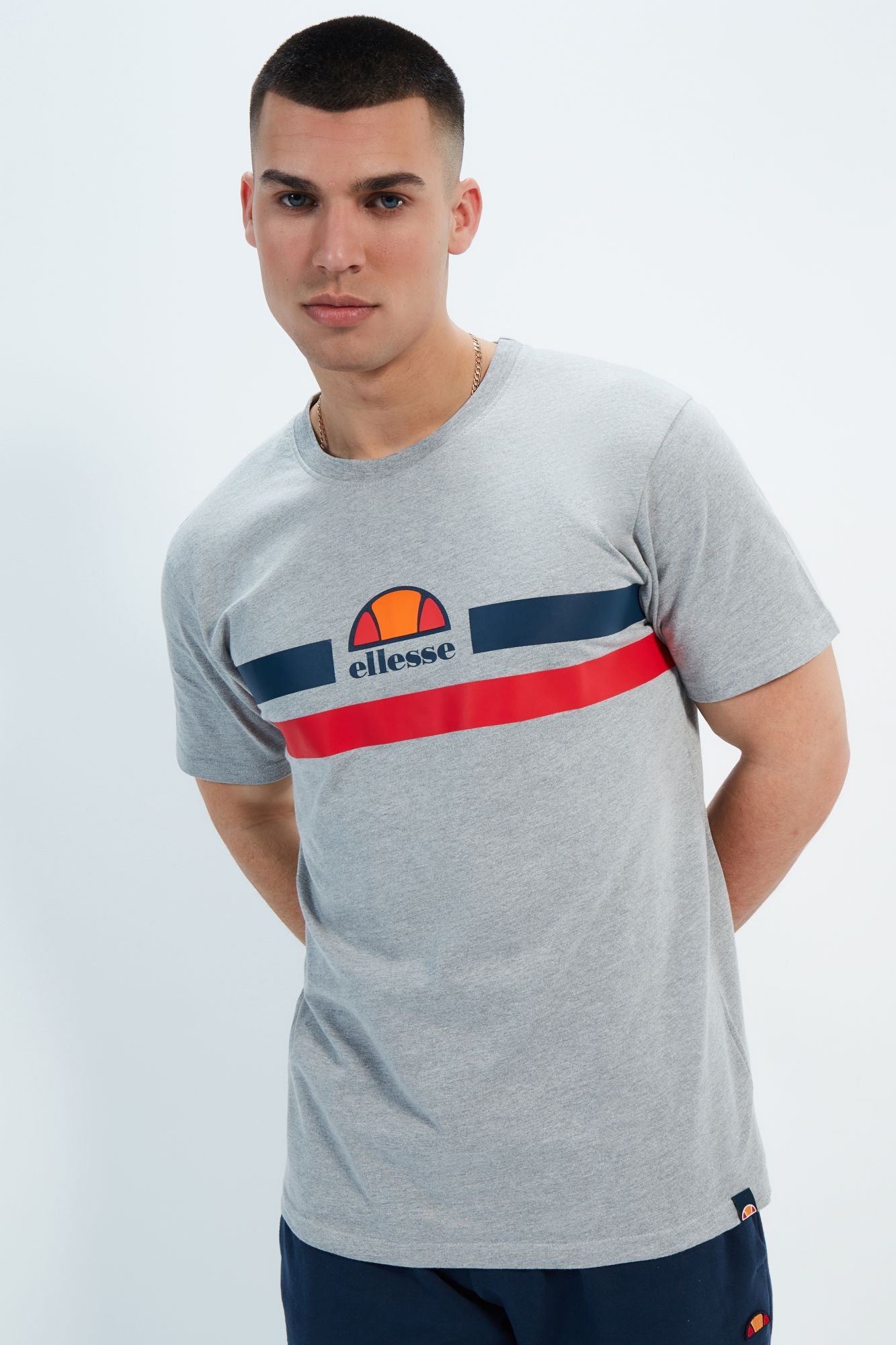 ELLESSE APREL TEE en color GRIS (1)