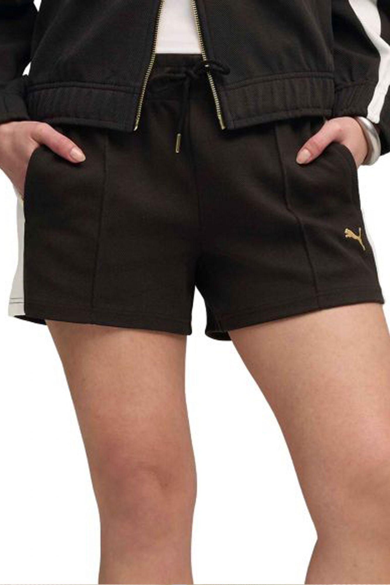 PUMA PINTUCK SHORTS 4' en color NEGRO (1)