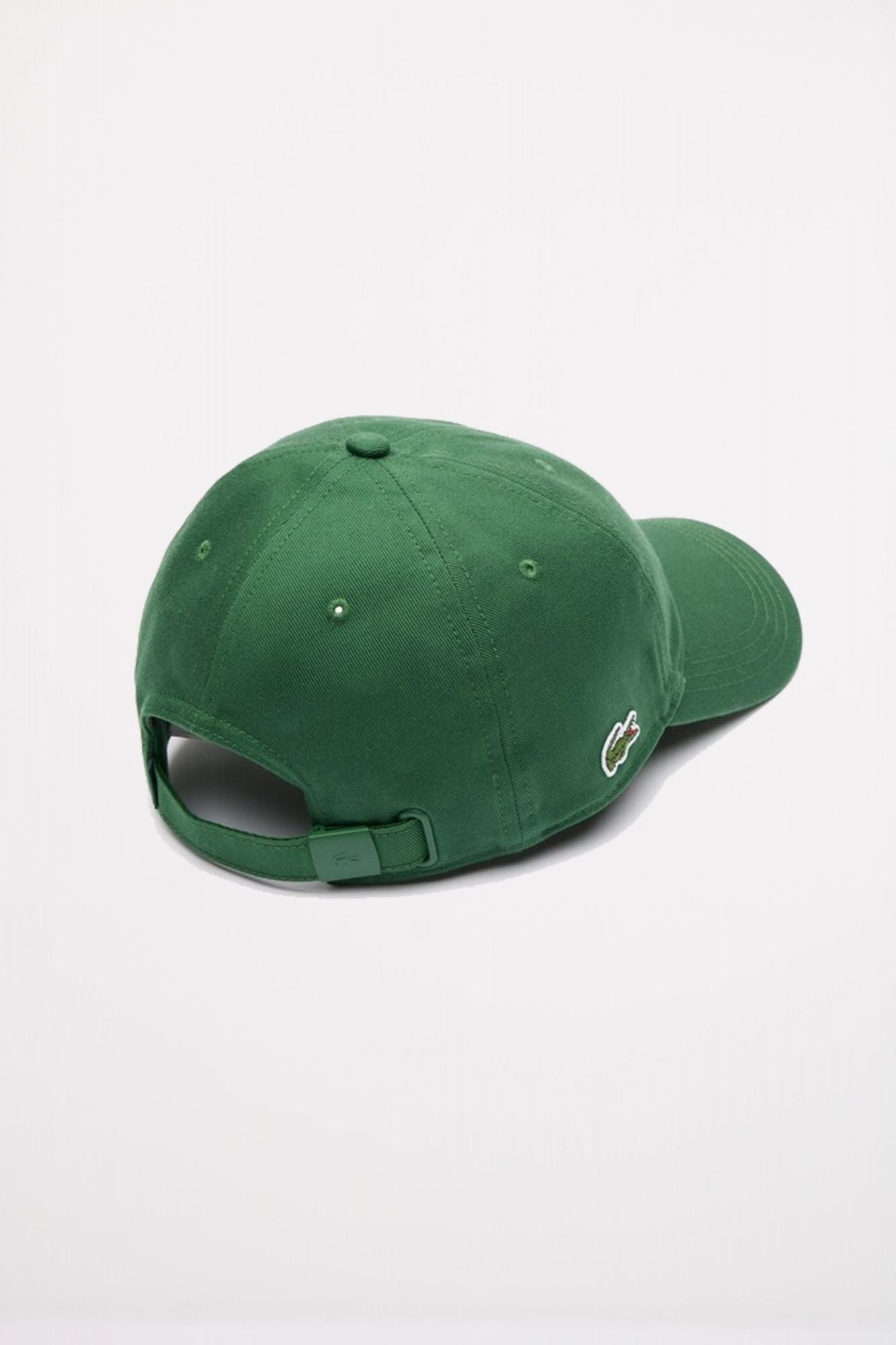 LACOSTE ORGANIC COTTON TWILL CAP en color VERDE (2)