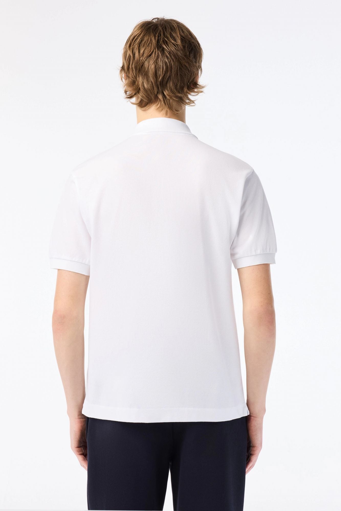LACOSTE PH7419 SHORT SLEEVED RIBBED COLLAR en color BLANCO (3)