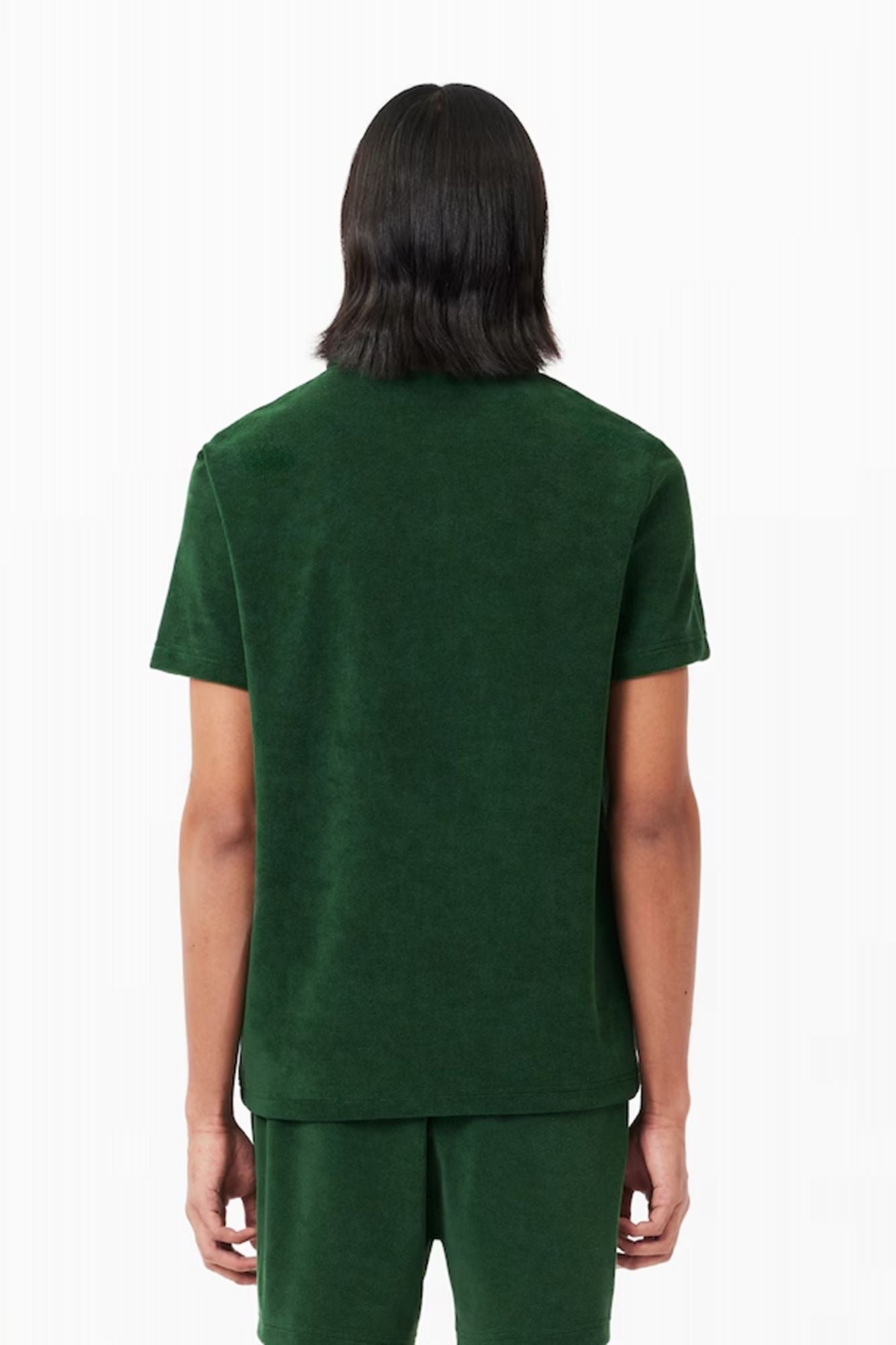 LACOSTE SLEEVED RIBBED COLLAR en color VERDE (3)