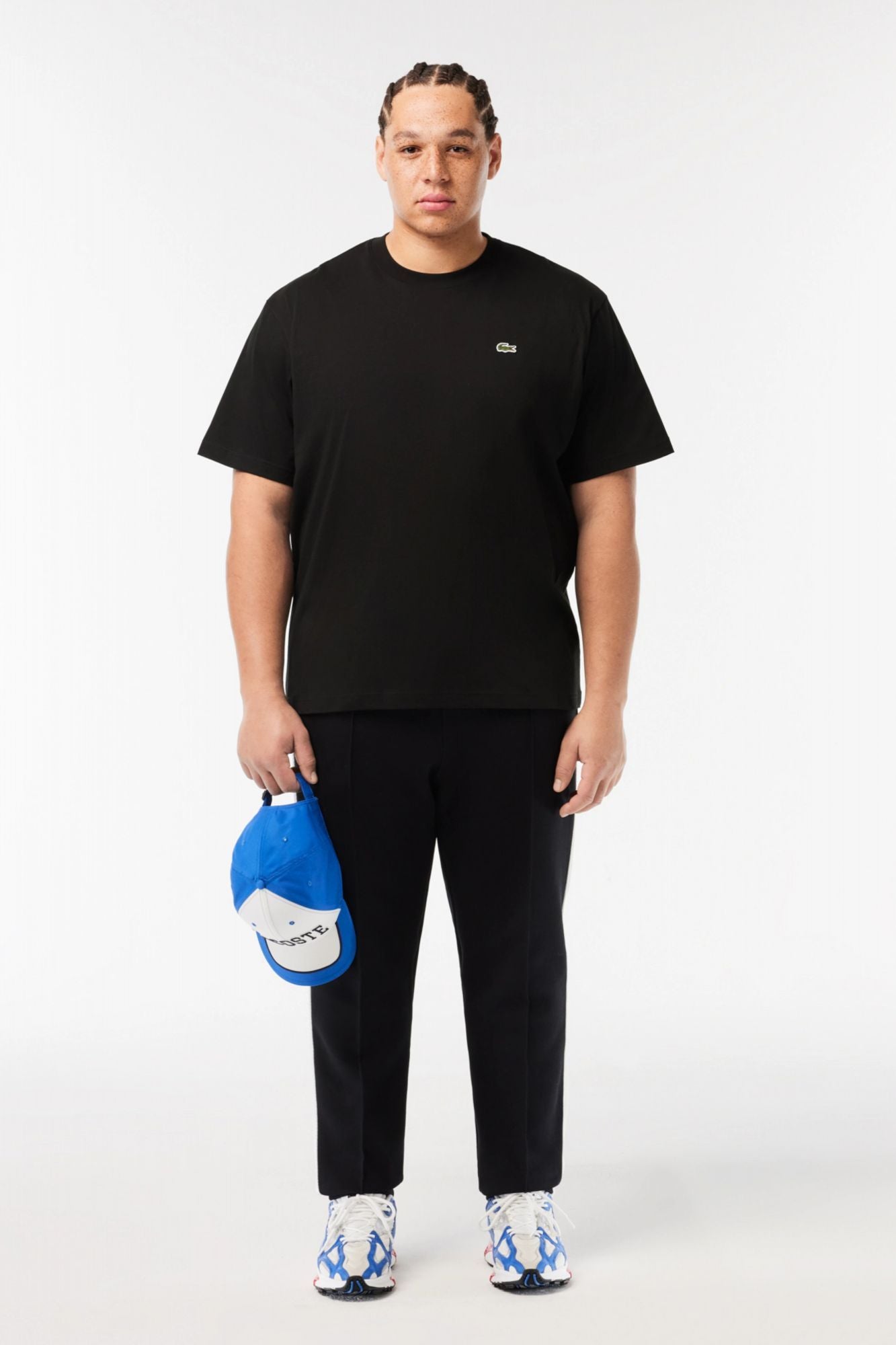 LACOSTE RELAXED FIT SOFT COTTON T-SHIRT en color NEGRO (5)