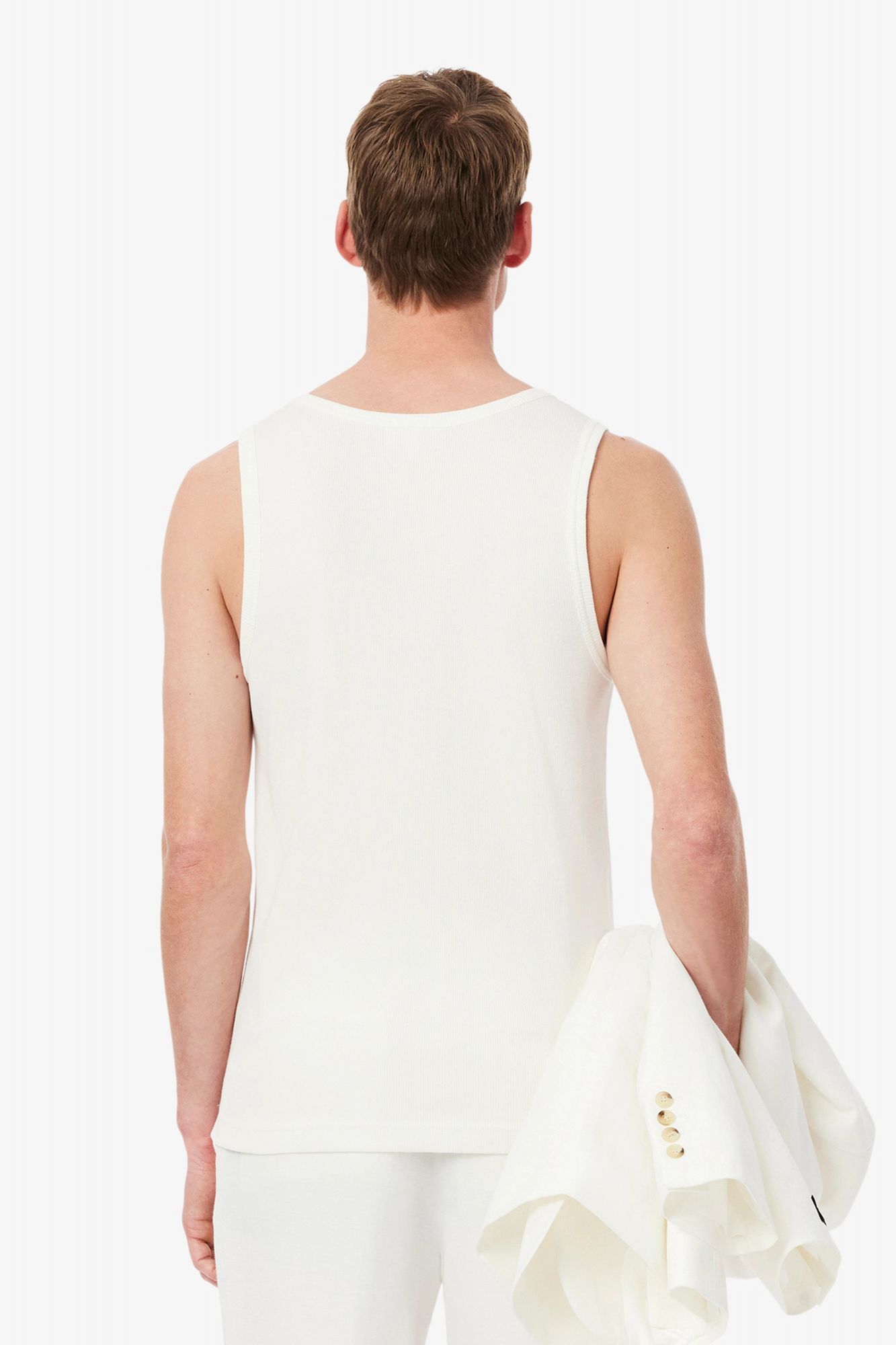 LACOSTE TEE SHIRT & TURTLE NECK en color BLANCO (3)